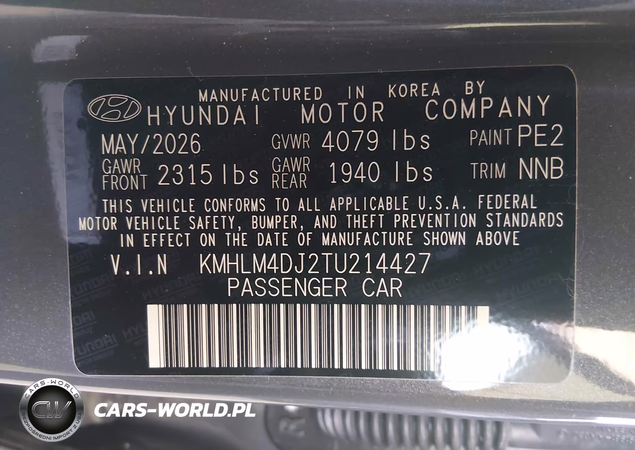 2026 Hyundai Elantra Hybrid Blue VIN:KMHLM4DJ2TU214427 - 9