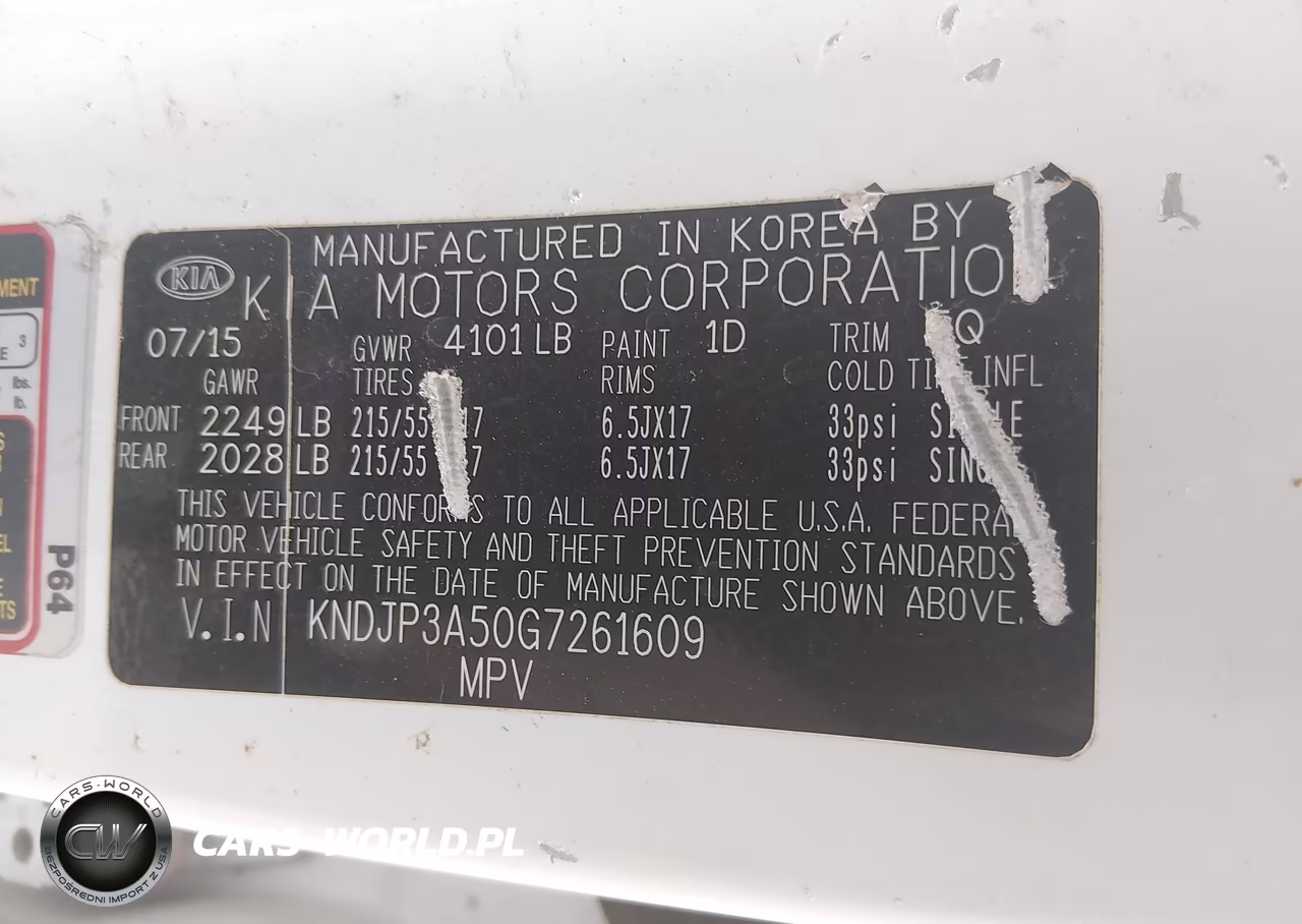 2016 Kia Soul + VIN:KNDJP3A50G7261609 - 9