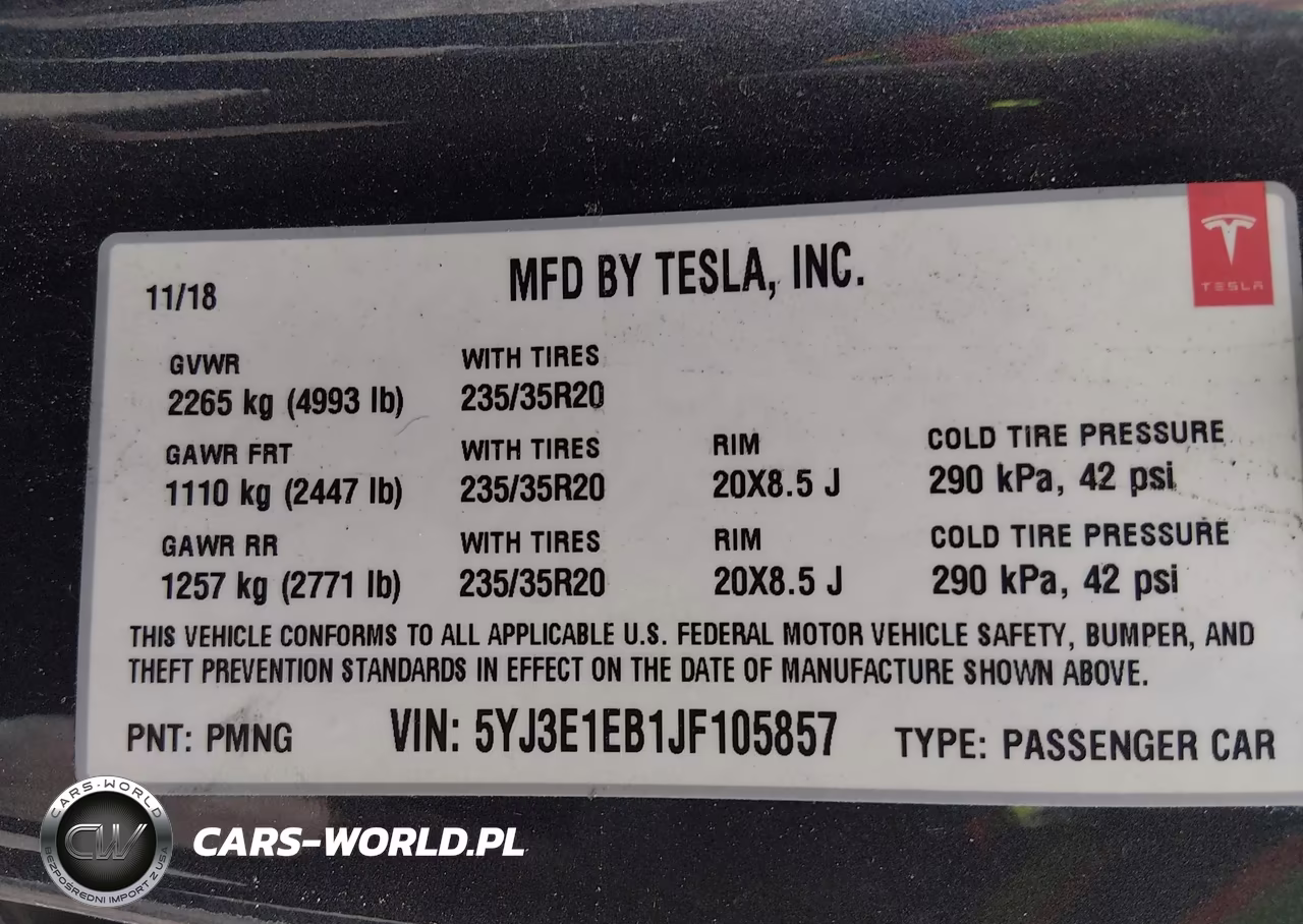 2018 Tesla Model 3 Long Range-Performance VIN:5YJ3E1EB1JF105857 - 9