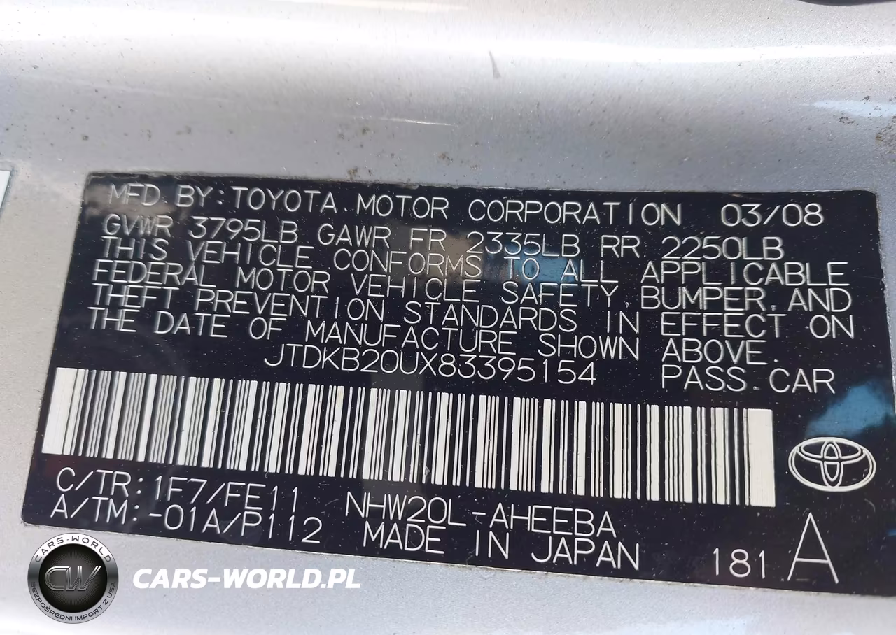 2008 Toyota Prius VIN:JTDKB20UX83395154 - 9