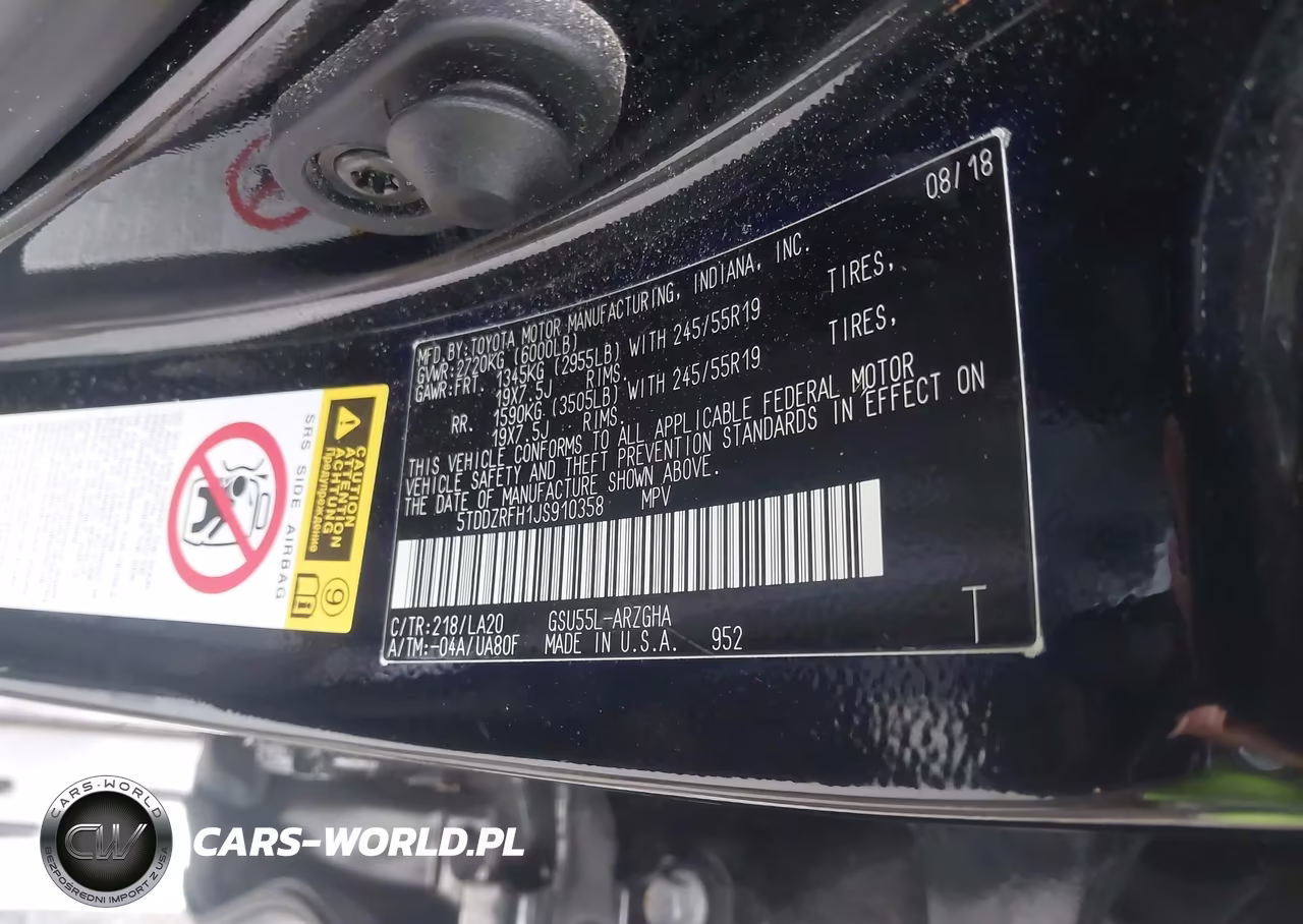 2018 Toyota Highlander Limited VIN:5TDDZRFH1JS910358 - 9