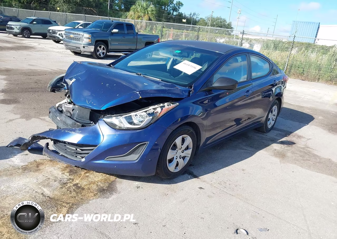 2016 Hyundai Elantra Se VIN:5NPDH4AE3GH688066 - 2