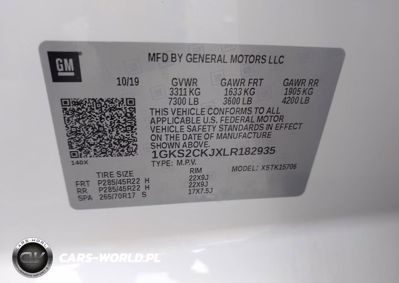 2020 GMC Yukon 4Wd Denali VIN:1GKS2CKJXLR182935 - 9