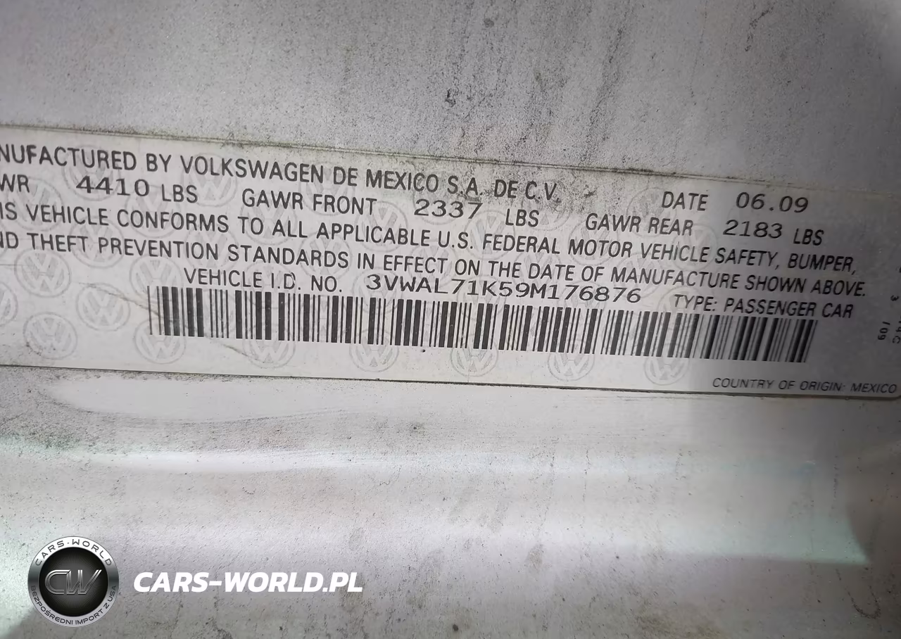 2009 Volkswagen Jetta Tdi VIN:3VWAL71K59M176876 - 9