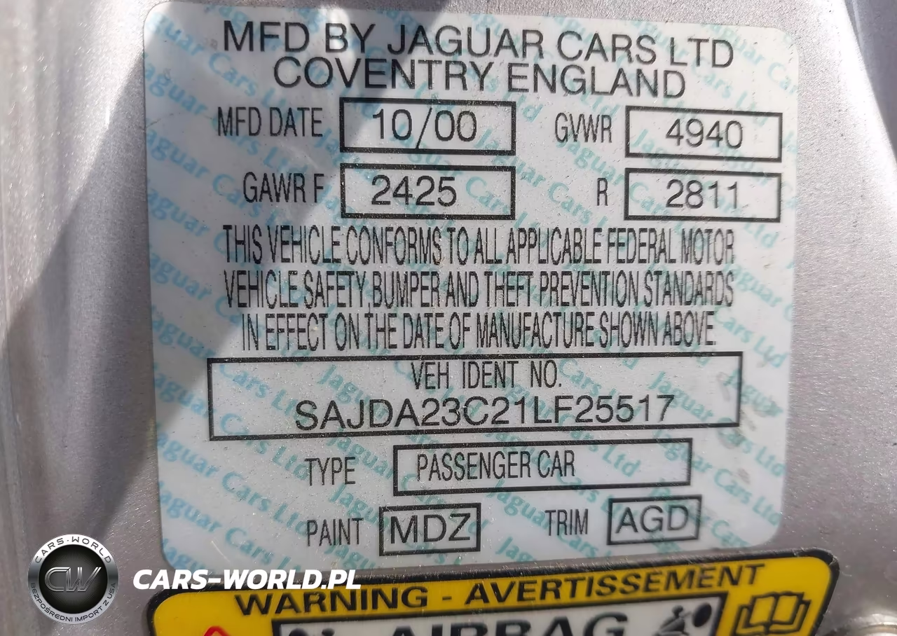 2001 Jaguar Xj8 L VIN:SAJDA23C21LF25517 - 9