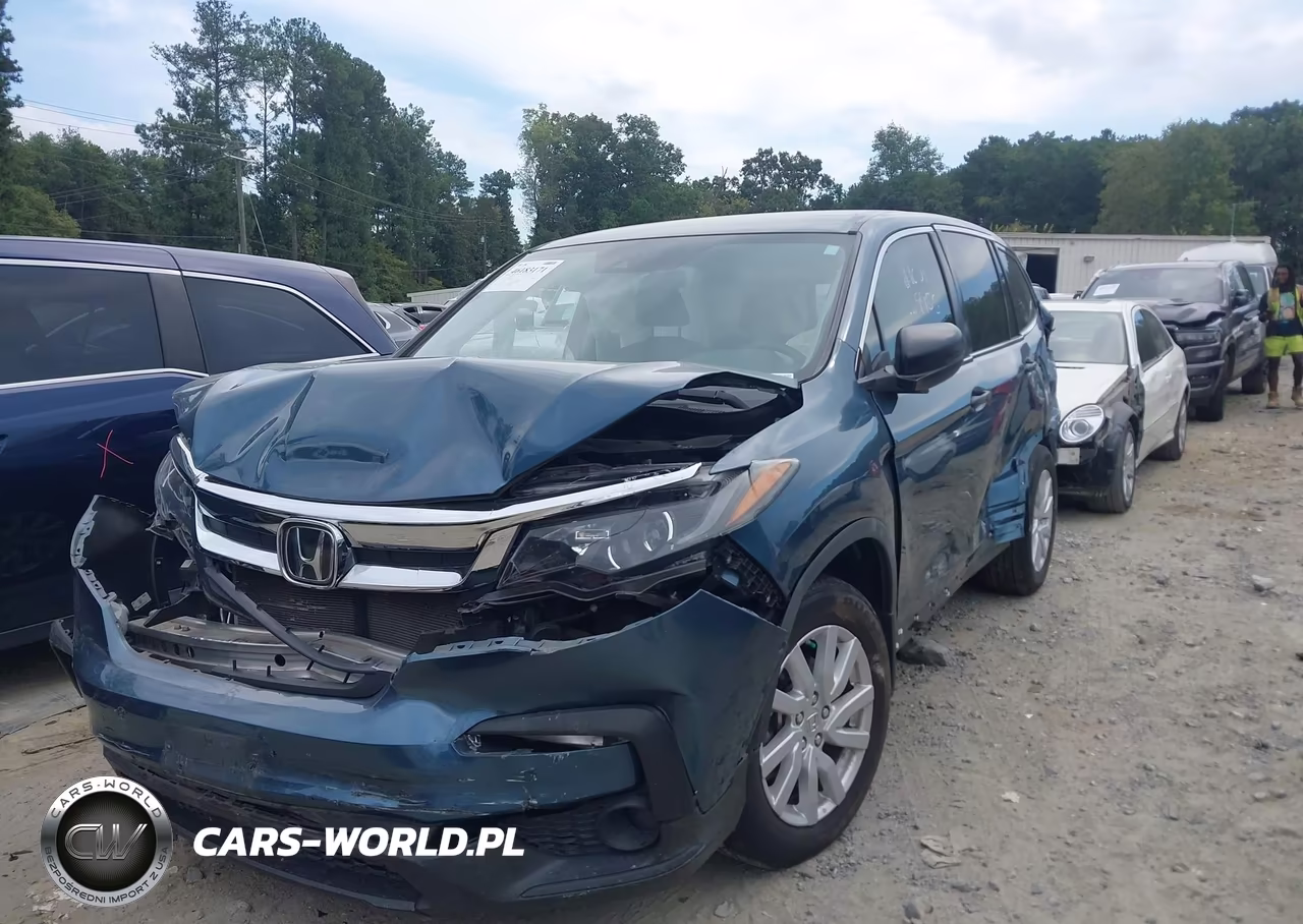 2019 Honda Pilot Lx VIN:5FNYF5H16KB029955 - 2