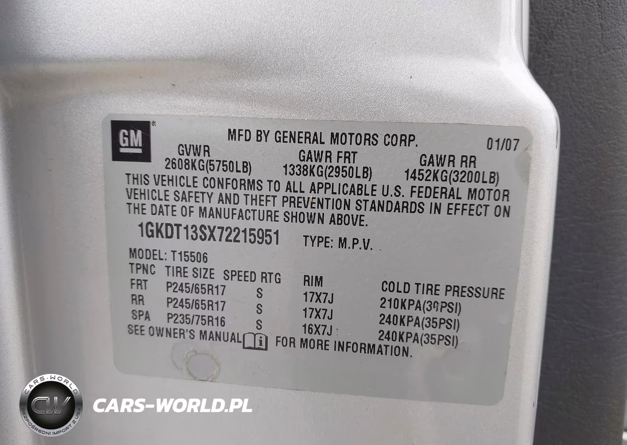 2007 GMC Envoy Sle VIN:1GKDT13SX72215951 - 9