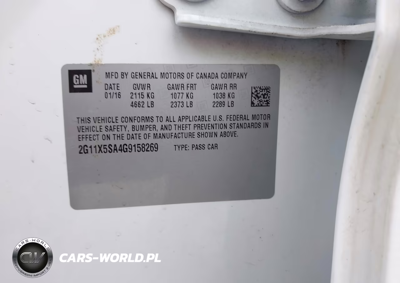 2016 Chevrolet Impala 1Fl VIN:2G11X5SA4G9158269 - 9
