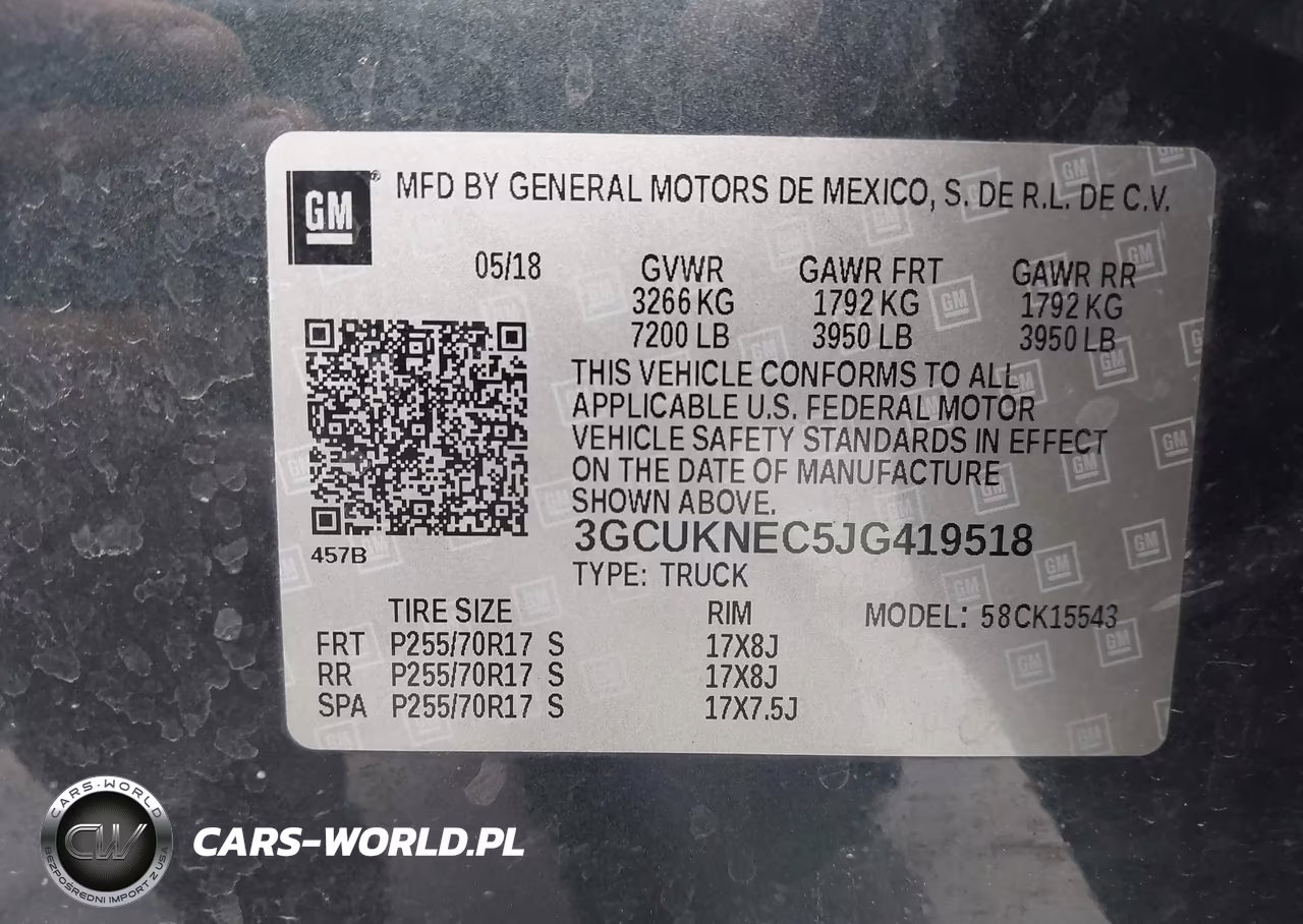 2018 Chevrolet Silverado 1500 Wt VIN:3GCUKNEC5JG419518 - 9