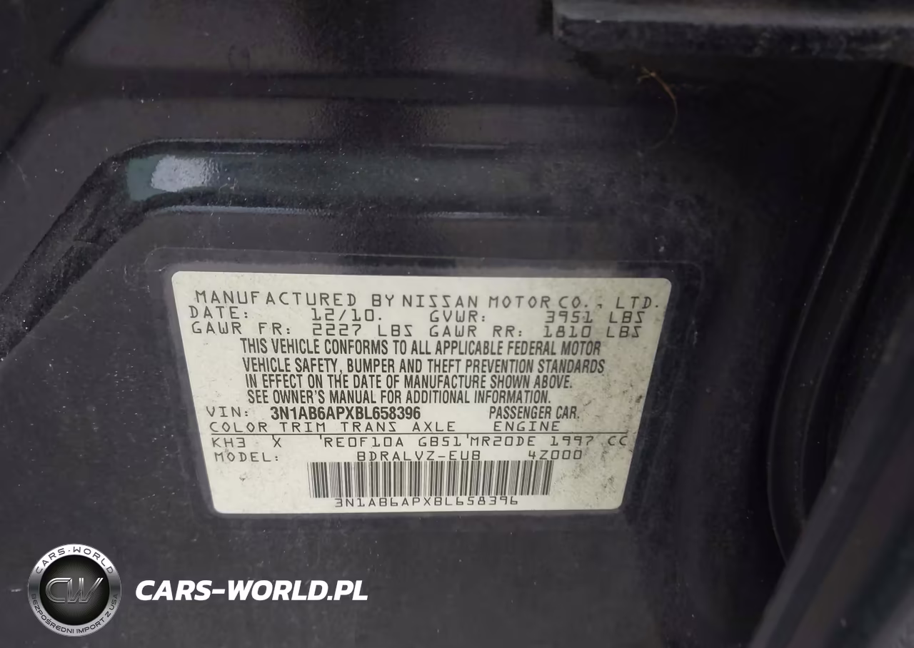 2011 Nissan Sentra 2.0Sl VIN:3N1AB6APXBL658396 - 9