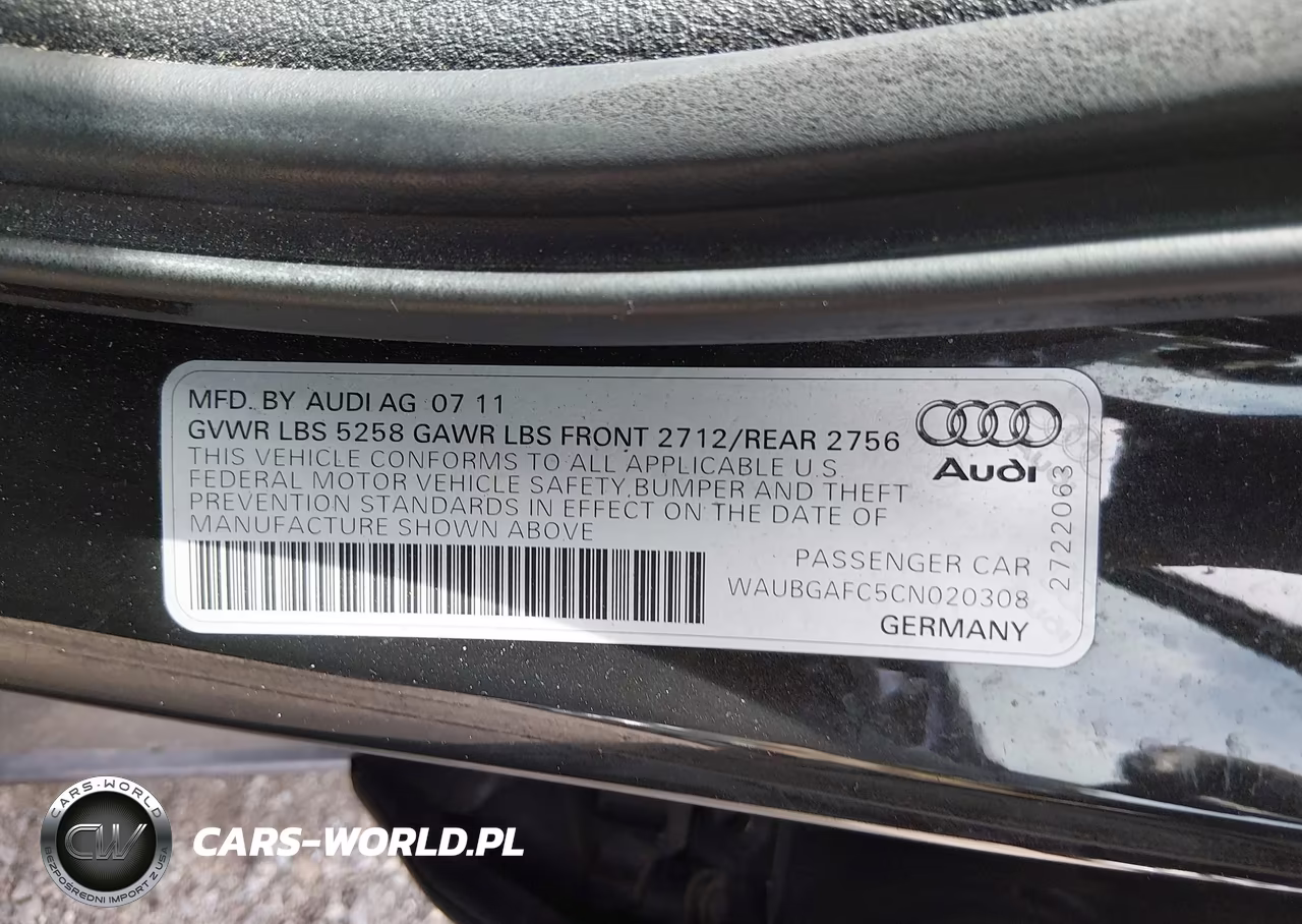 2012 Audi A6 3.0 Premium VIN:WAUBGAFC5CN020308 - 9