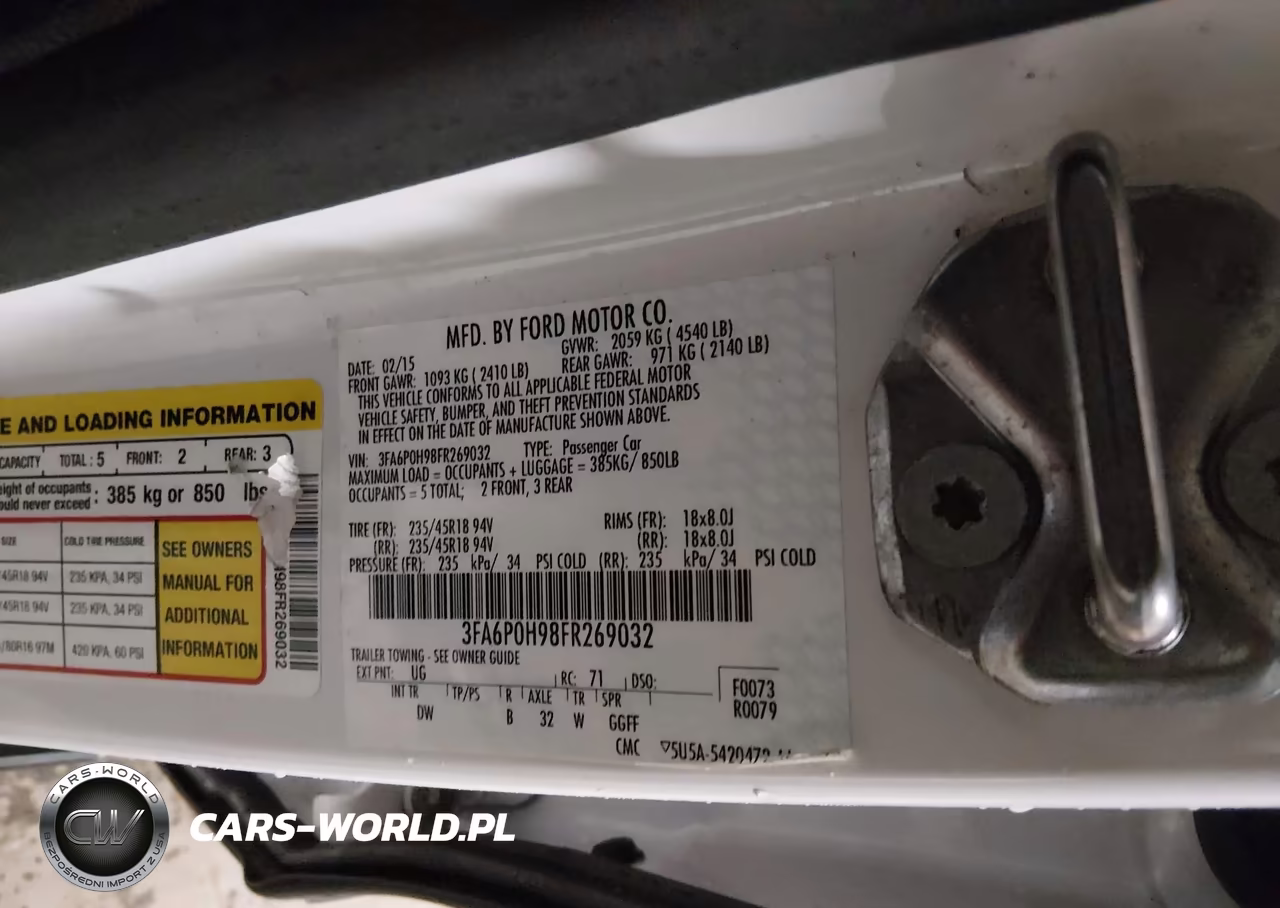 2015 Ford Fusion Se VIN:3FA6P0H98FR269032 - 9
