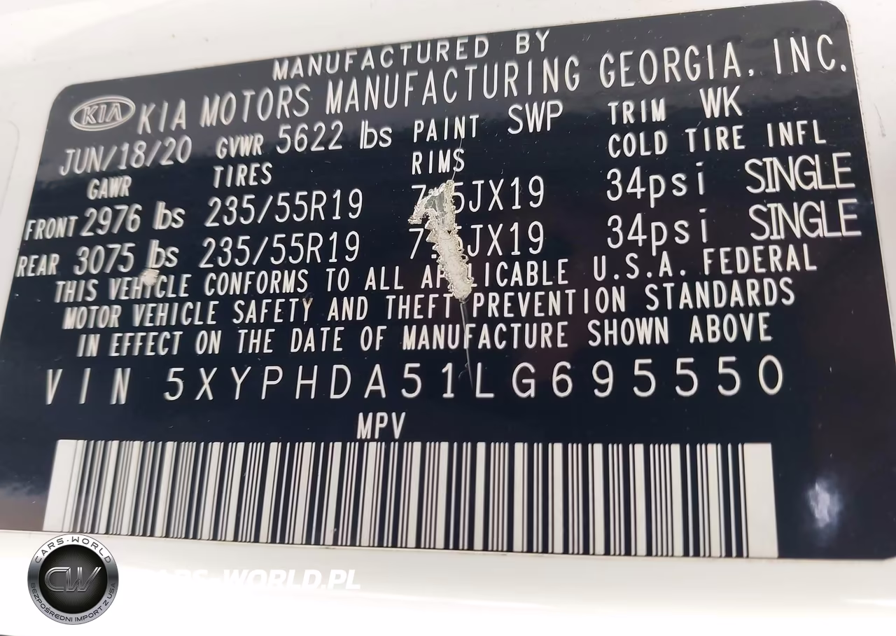 2020 Kia Sorento 3.3L Ex VIN:5XYPHDA51LG695550 - 9