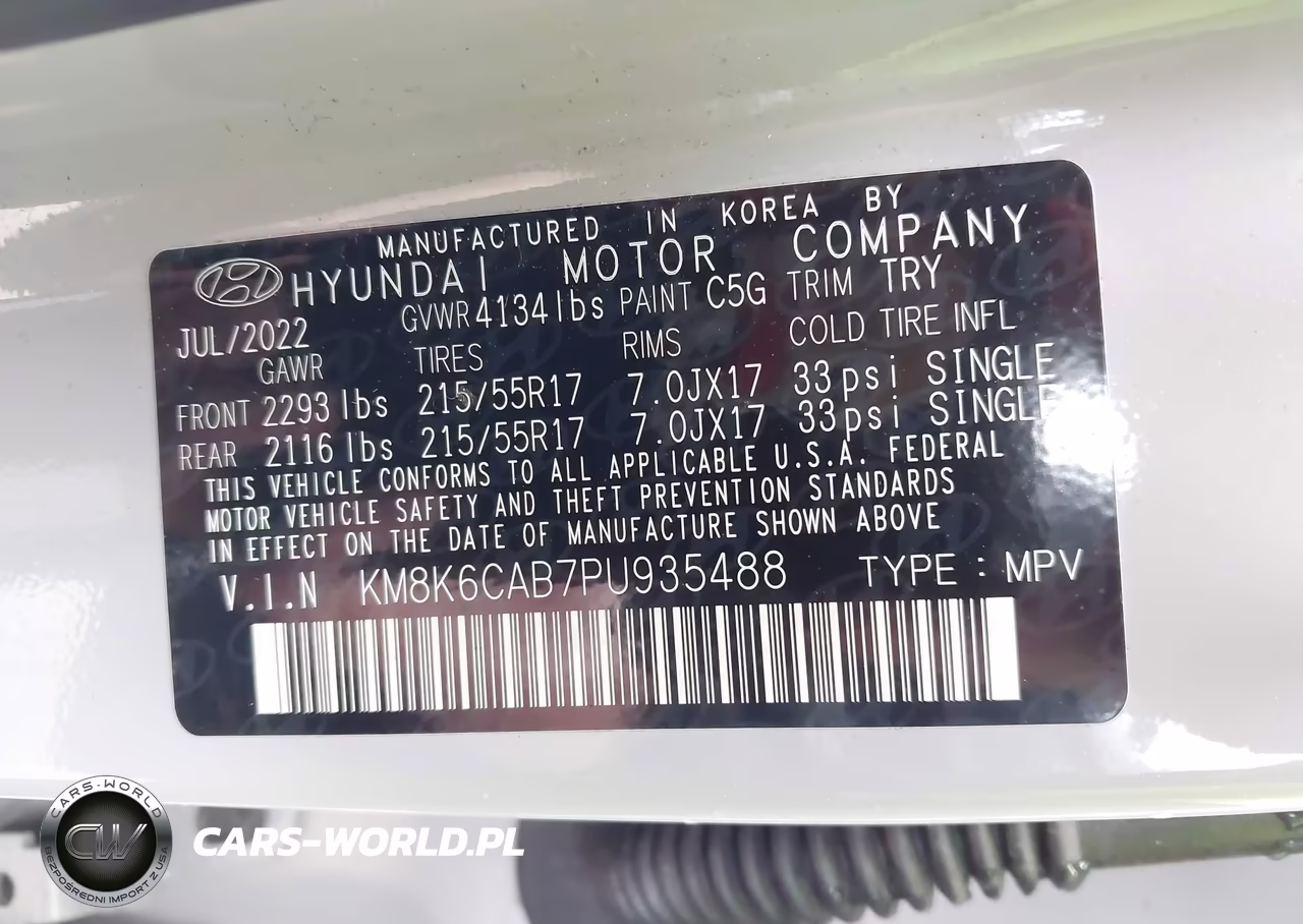 2023 Hyundai Kona Sel VIN:KM8K6CAB7PU935488 - 9