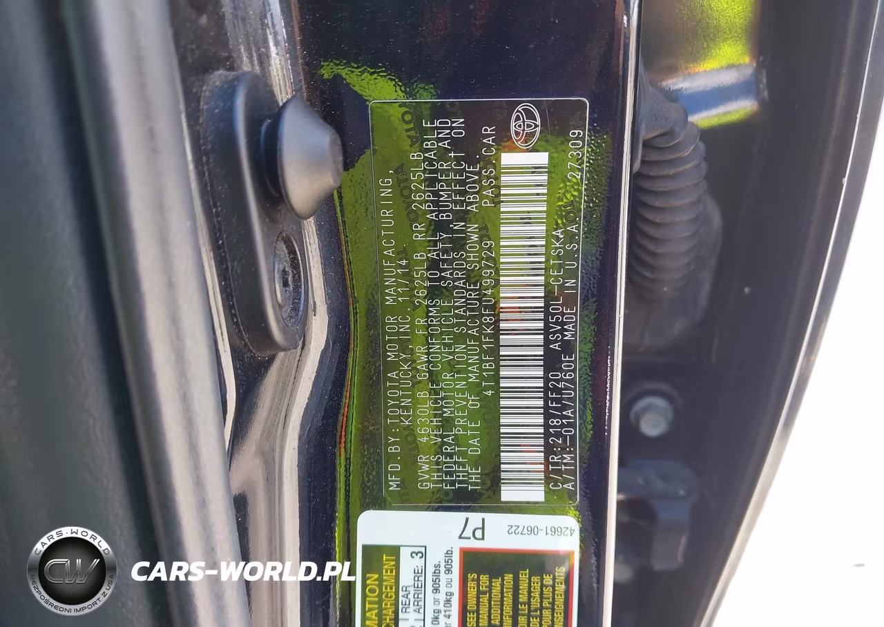 2015 Toyota Camry Se VIN:4T1BF1FK8FU499729 - 9