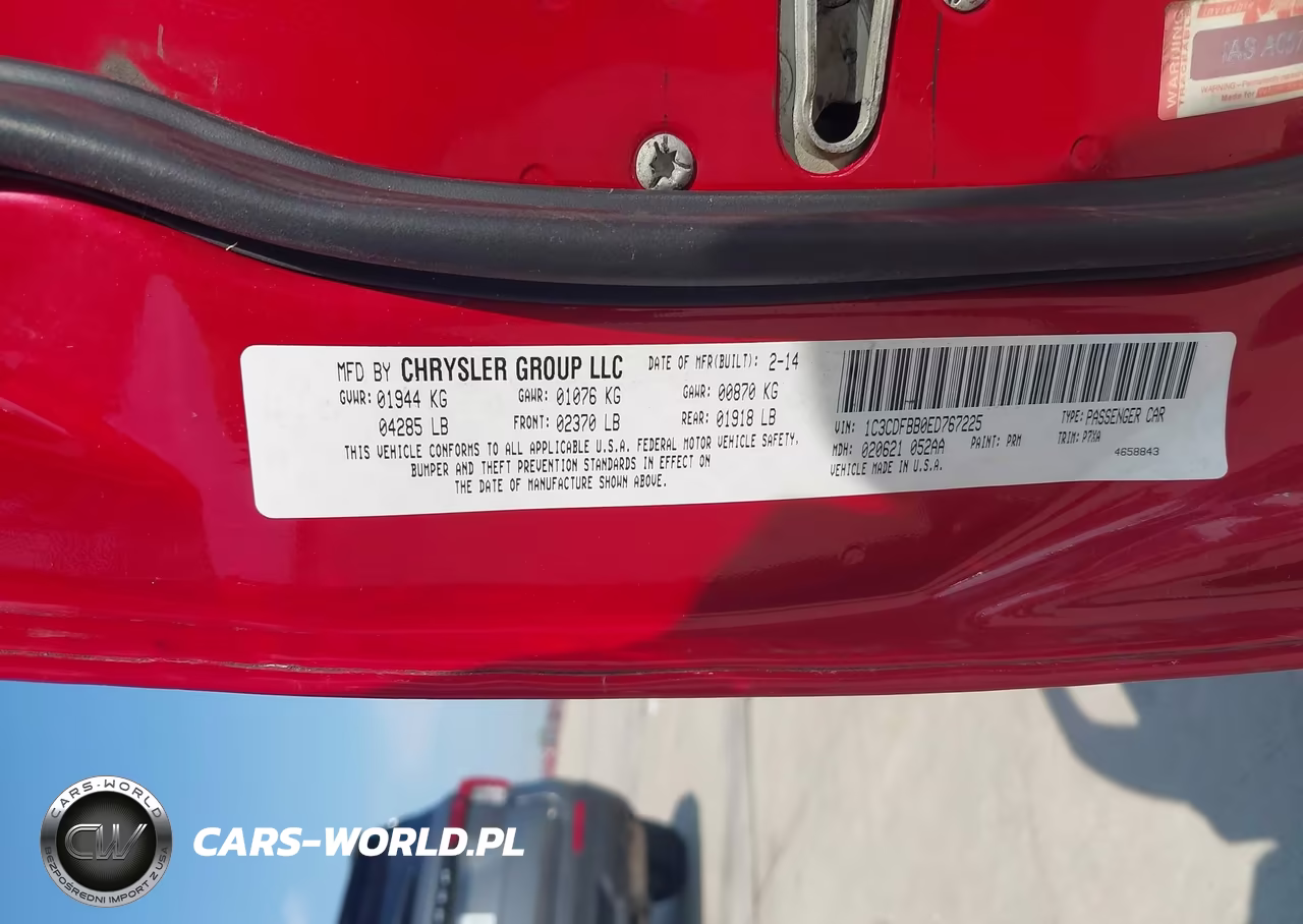 2014 Dodge Dart Sxt VIN:1C3CDFBB0ED767225 - 9