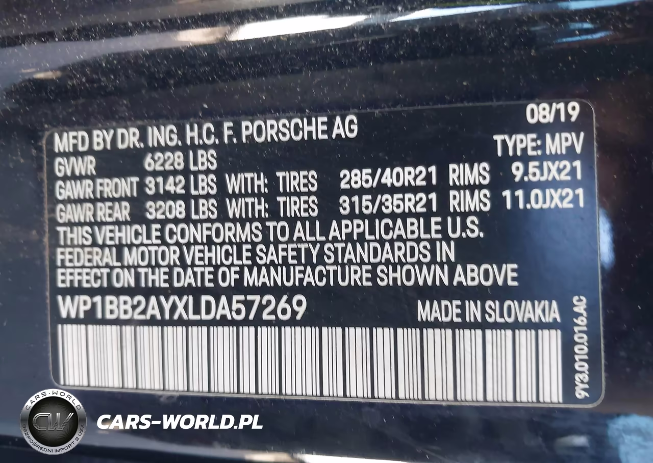 2020 Porsche Cayenne Coupe S VIN:WP1BB2AYXLDA57269 - 9