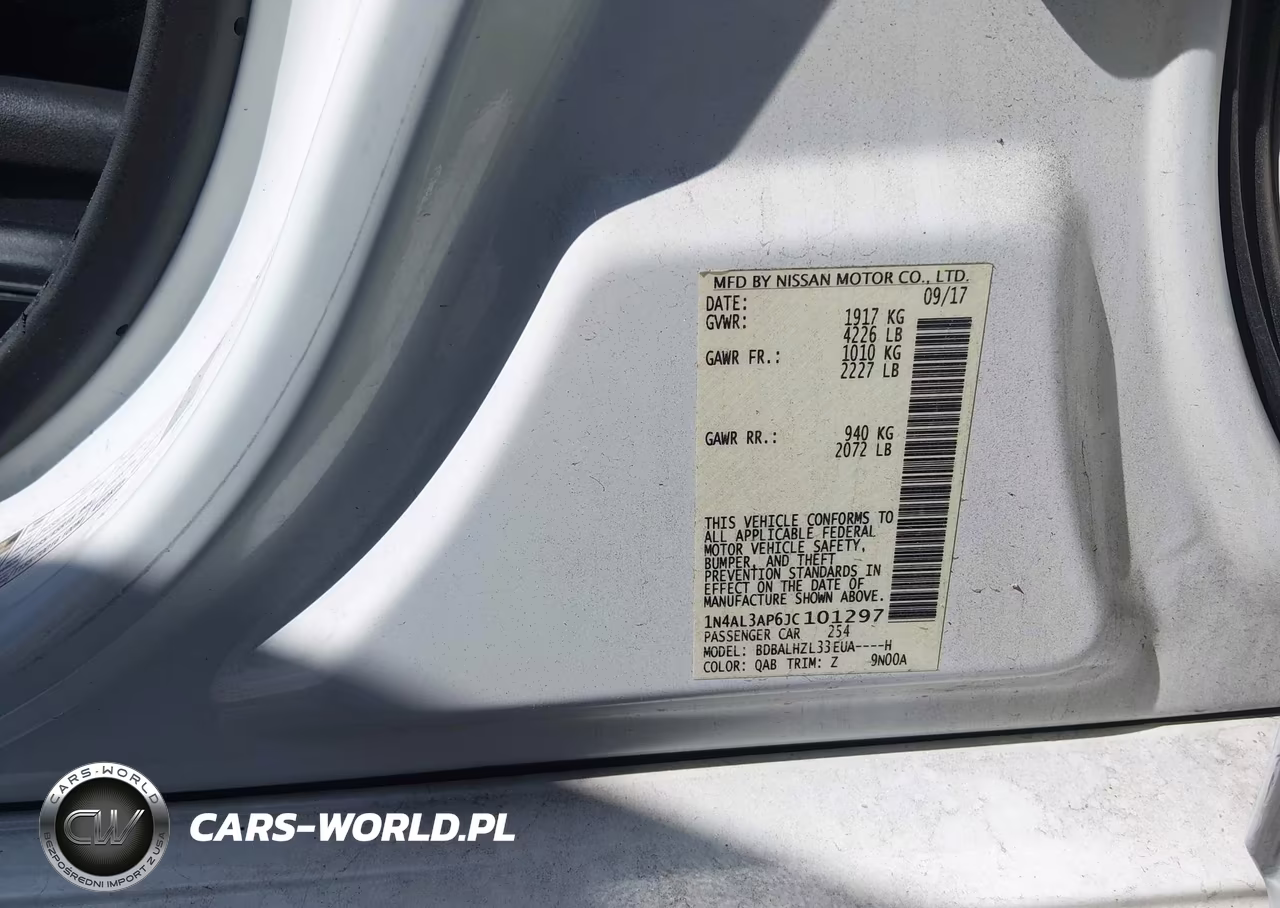2018 Nissan Altima 2.5 Sr VIN:1N4AL3AP6JC101297 - 9