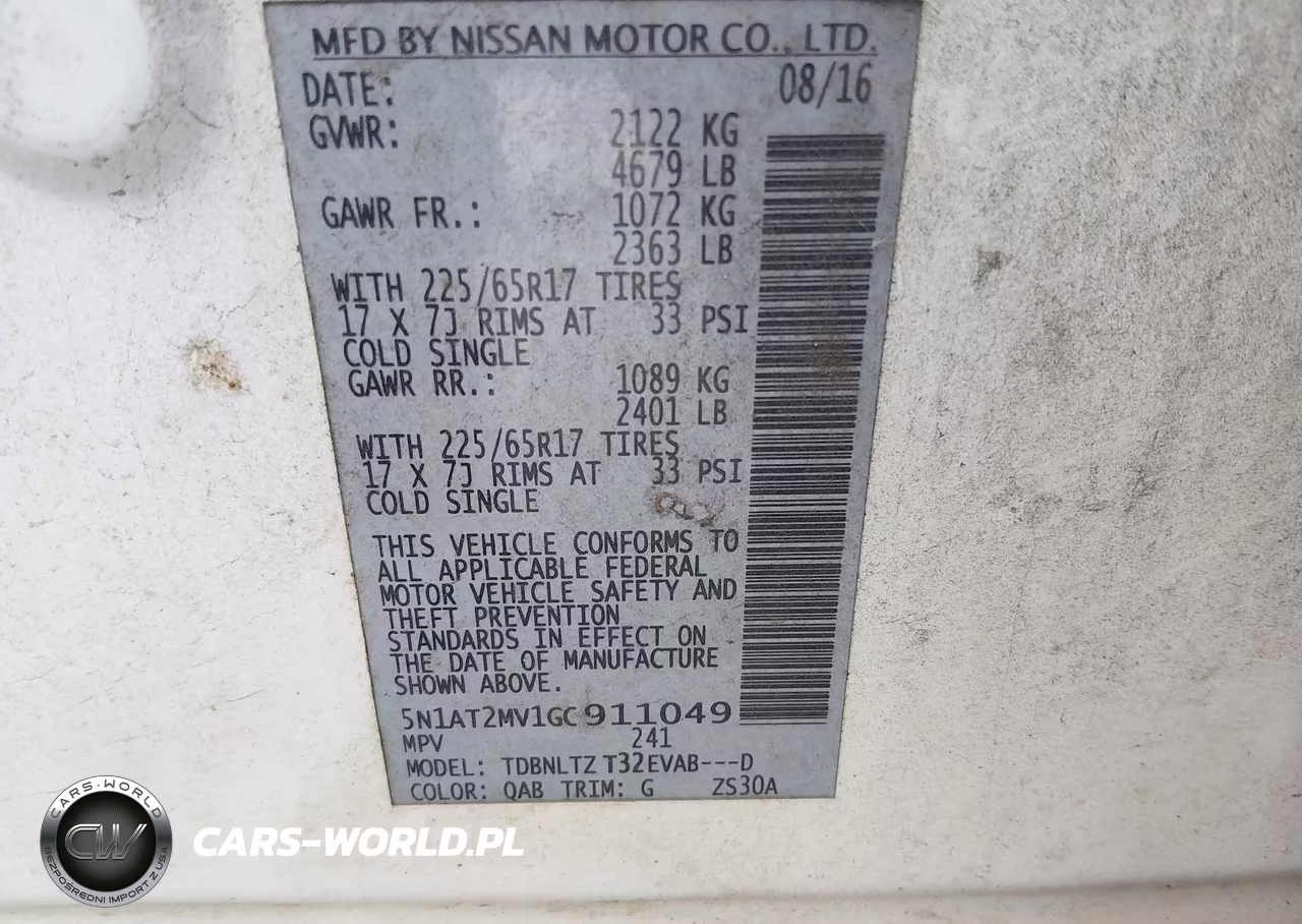 2016 Nissan Rogue Sv VIN:5N1AT2MV1GC911049 - 9