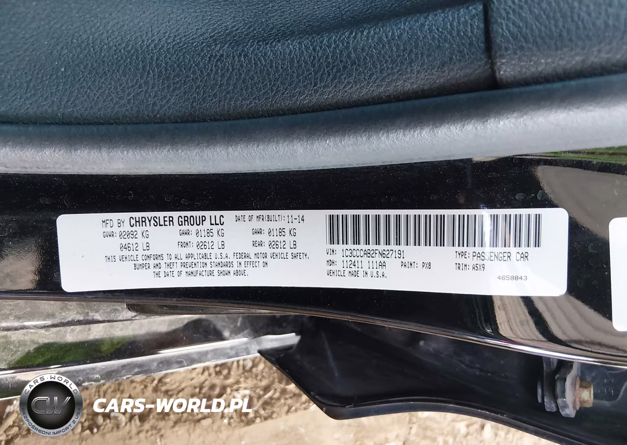 2015 Chrysler 200 Limited VIN:1C3CCCAB2FN627191 - 9