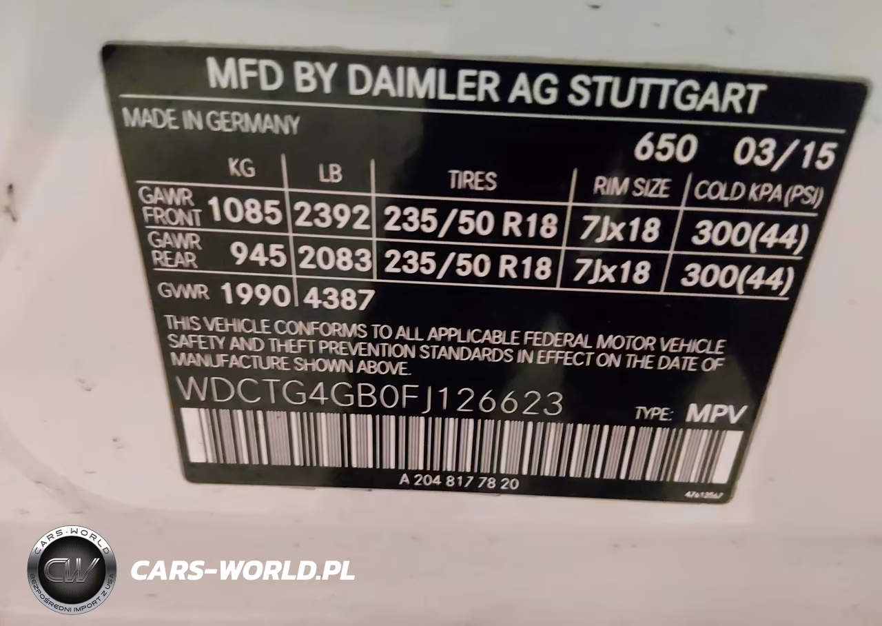2015 Mercedes-Benz Gla 250 4Matic VIN:WDCTG4GB0FJ126623 - 9
