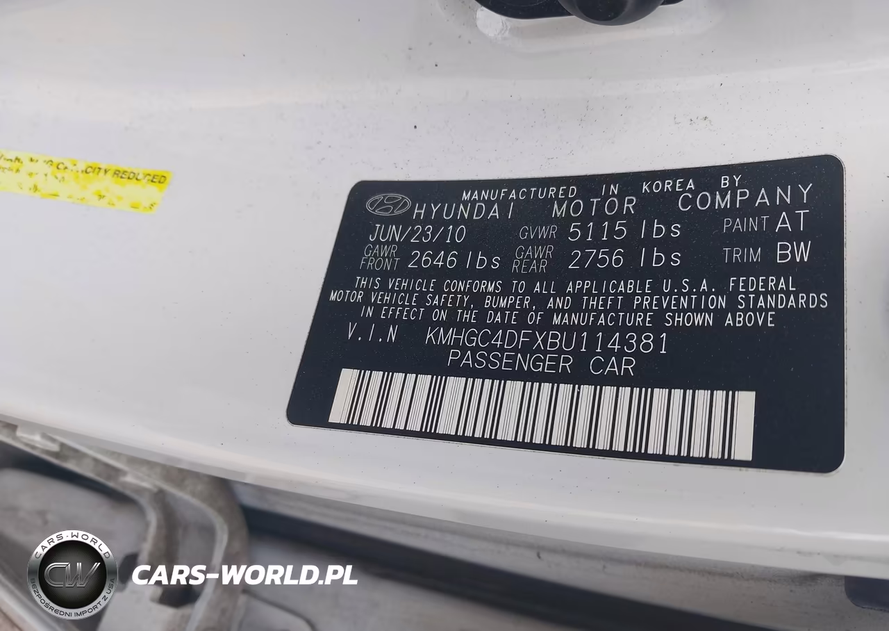 2011 Hyundai Genesis 4.6 VIN:KMHGC4DFXBU114381 - 9
