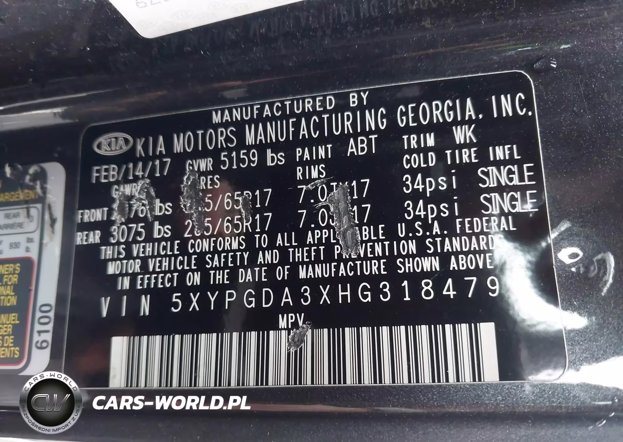 2017 Kia Sorento Lx VIN:5XYPGDA3XHG318479 - 9