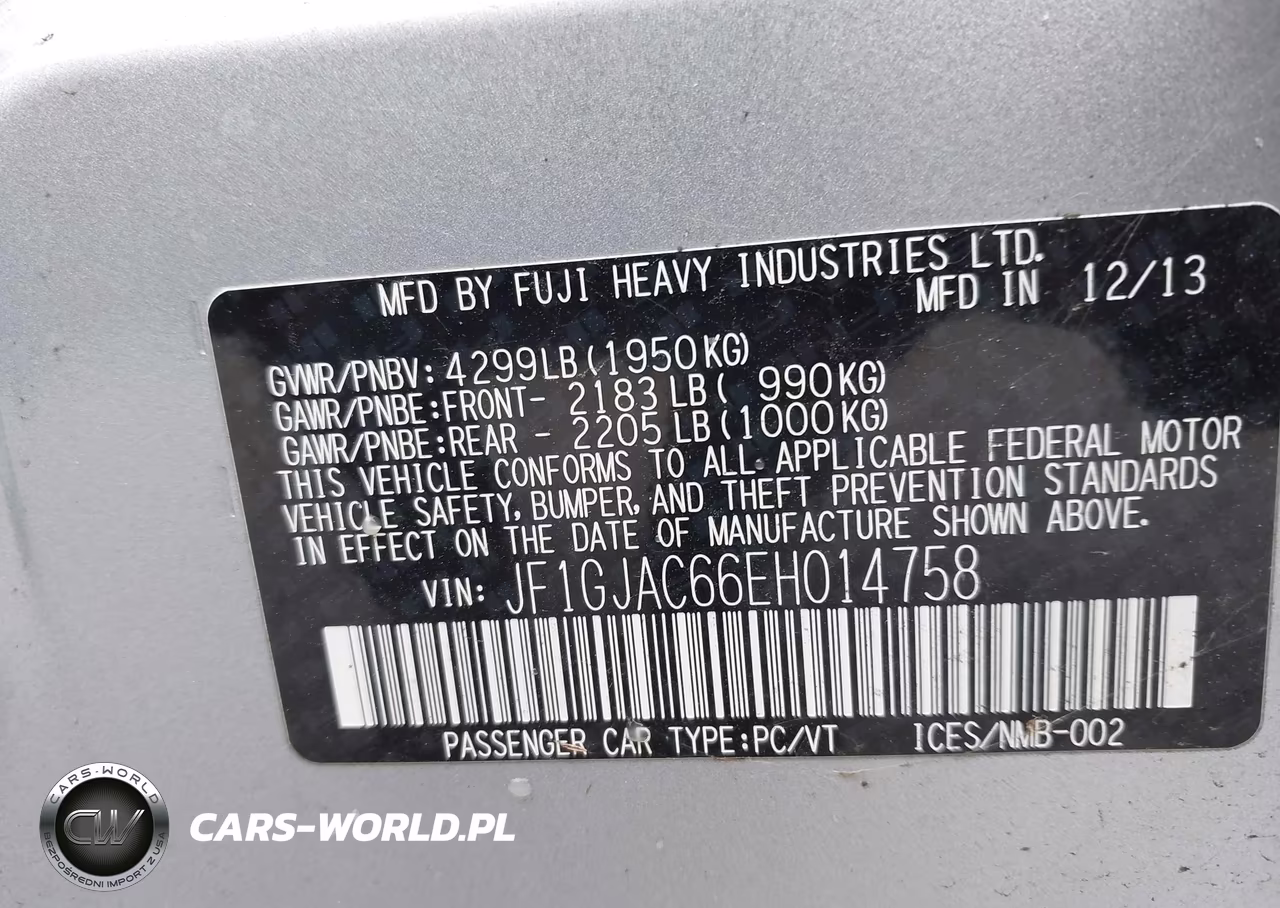 2014 Subaru Impreza 2.0I Premium VIN:JF1GJAC66EH014758 - 9