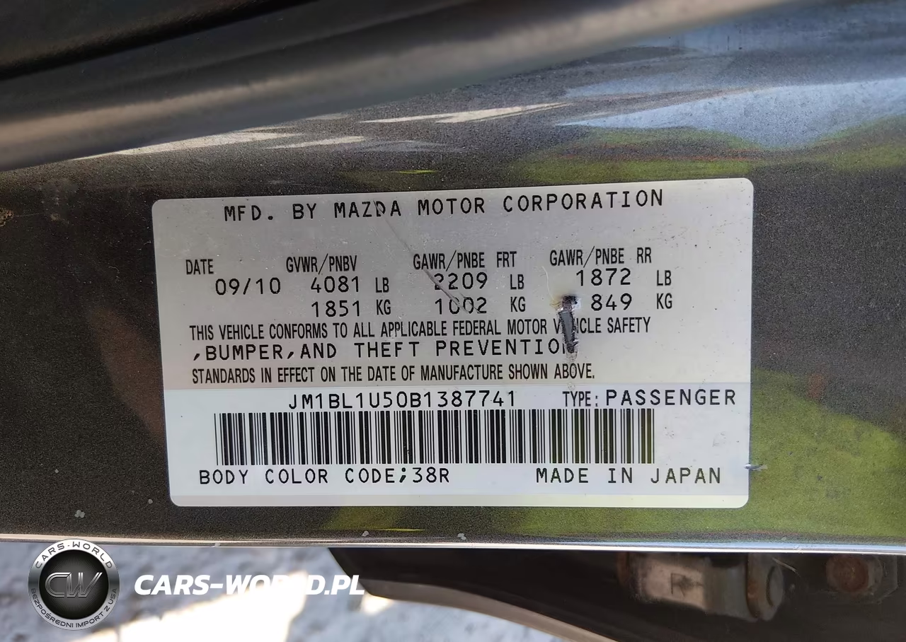 2011 Mazda Mazda3 S Sport VIN:JM1BL1U50B1387741 - 9