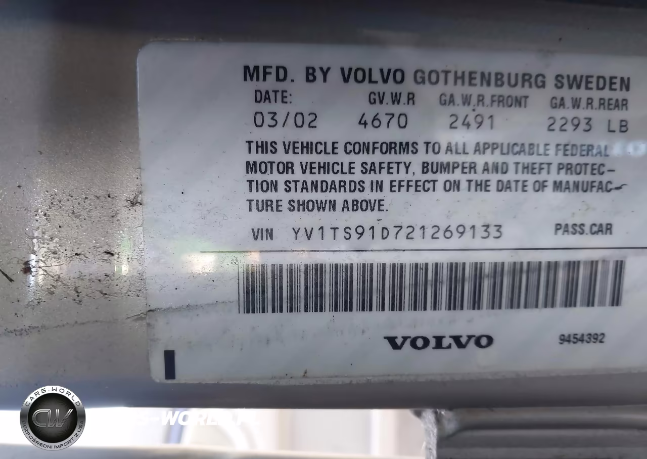 2002 Volvo S80 Executive-T6 VIN:YV1TS91D721269133 - 9