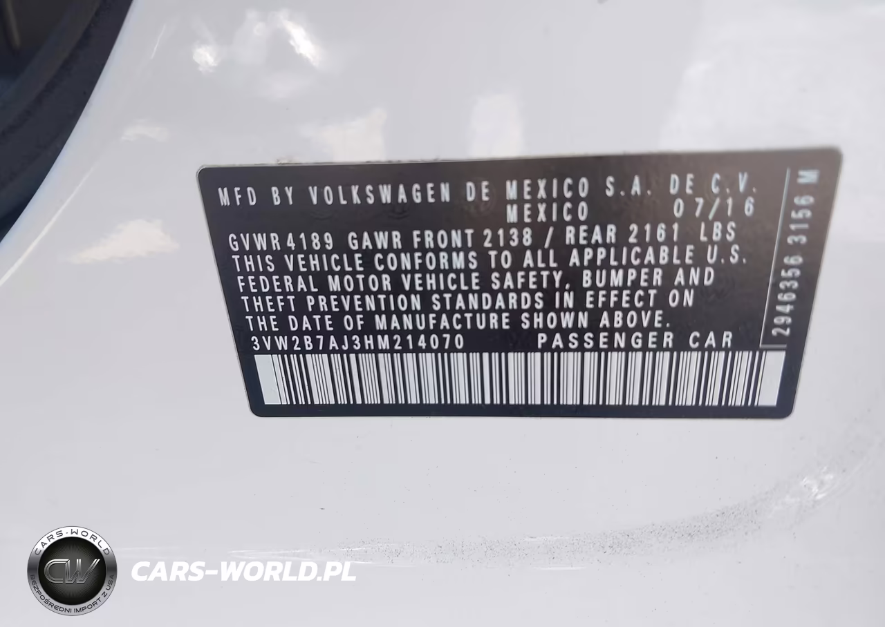 2017 Volkswagen Jetta 1.4T S VIN:3VW2B7AJ3HM214070 - 9