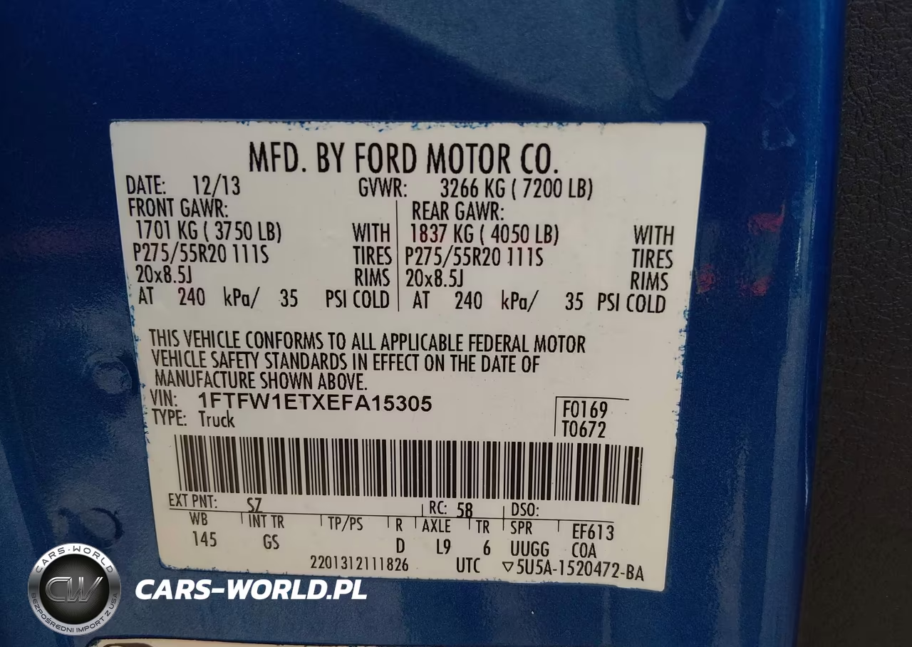 2014 Ford F-150 Xlt VIN:1FTFW1ETXEFA15305 - 9