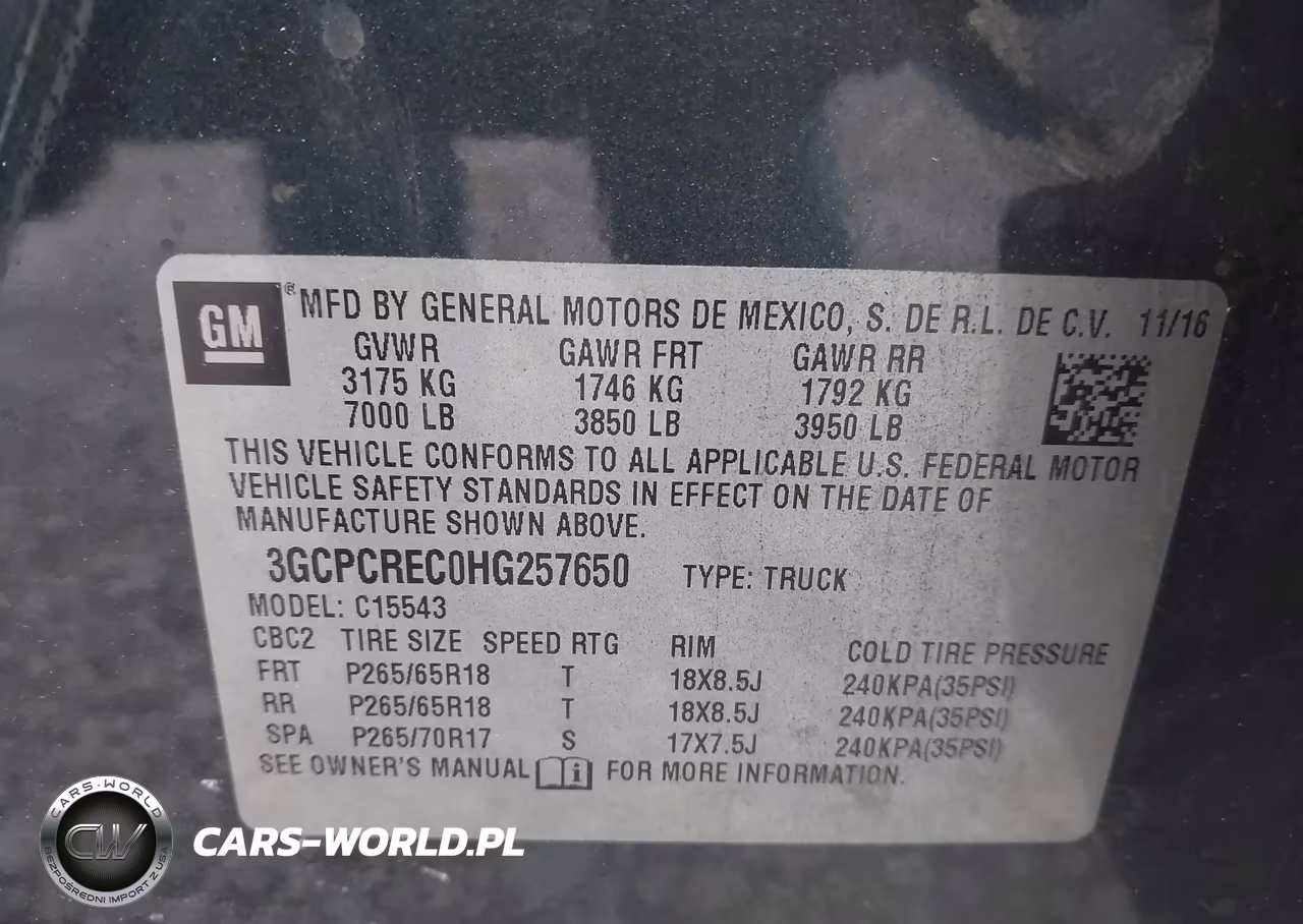 2017 Chevrolet Silverado 1500 1Lt VIN:3GCPCREC0HG257650 - 9
