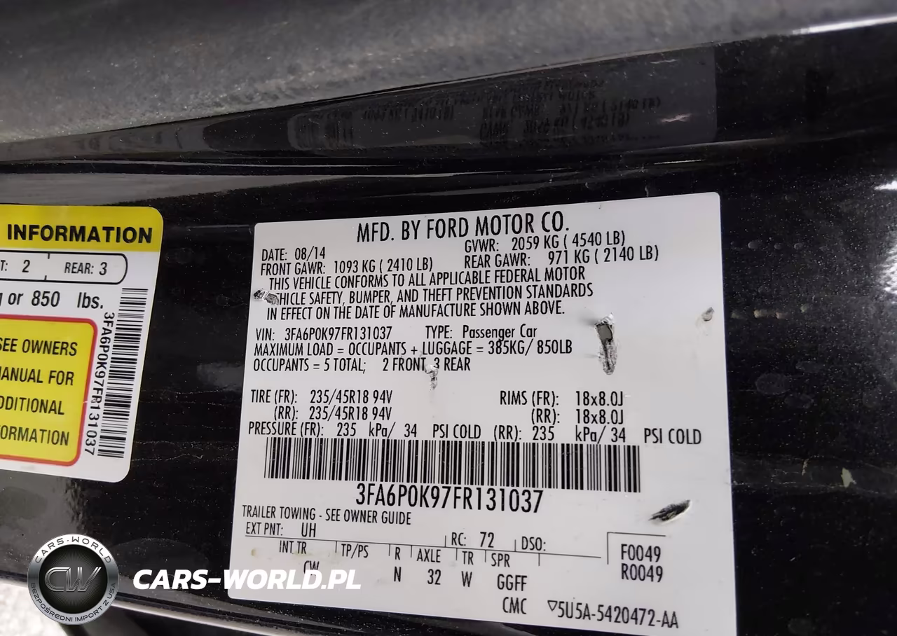 2015 Ford Fusion Titanium VIN:3FA6P0K97FR131037 - 9