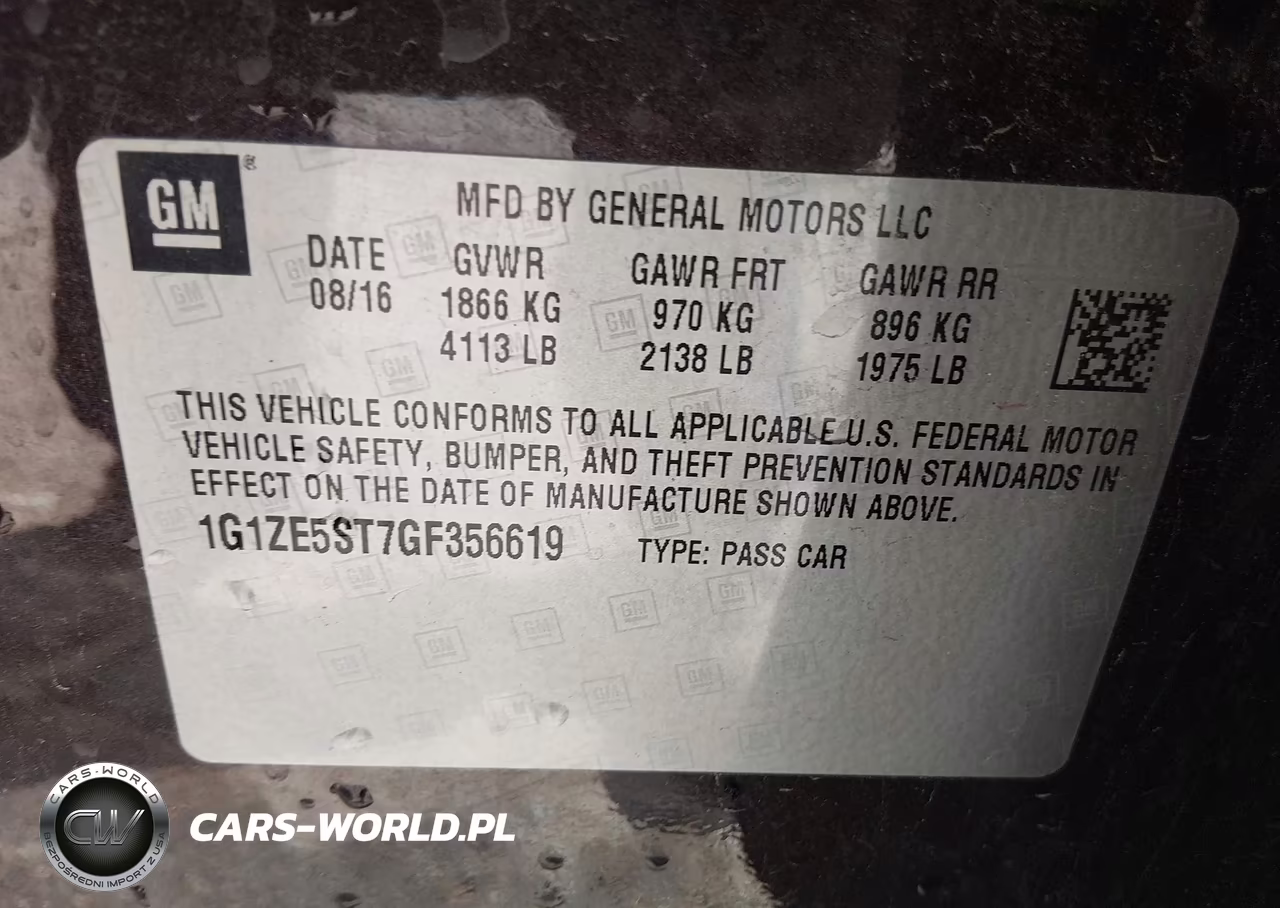 2016 Chevrolet Malibu 1Lt VIN:1G1ZE5ST7GF356619 - 9