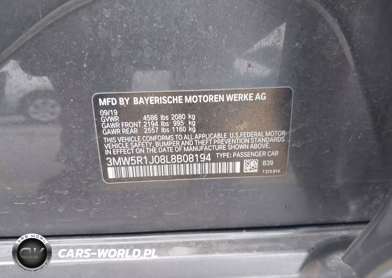 2020 BMW 330I VIN:3MW5R1J08L8B08194 - 9
