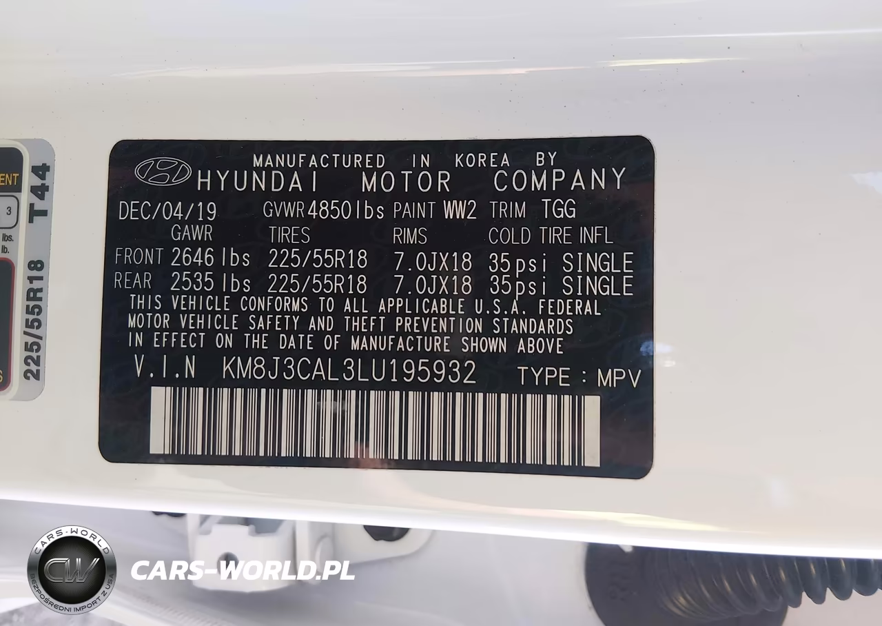 2020 Hyundai Tucson Sel VIN:KM8J3CAL3LU195932 - 9