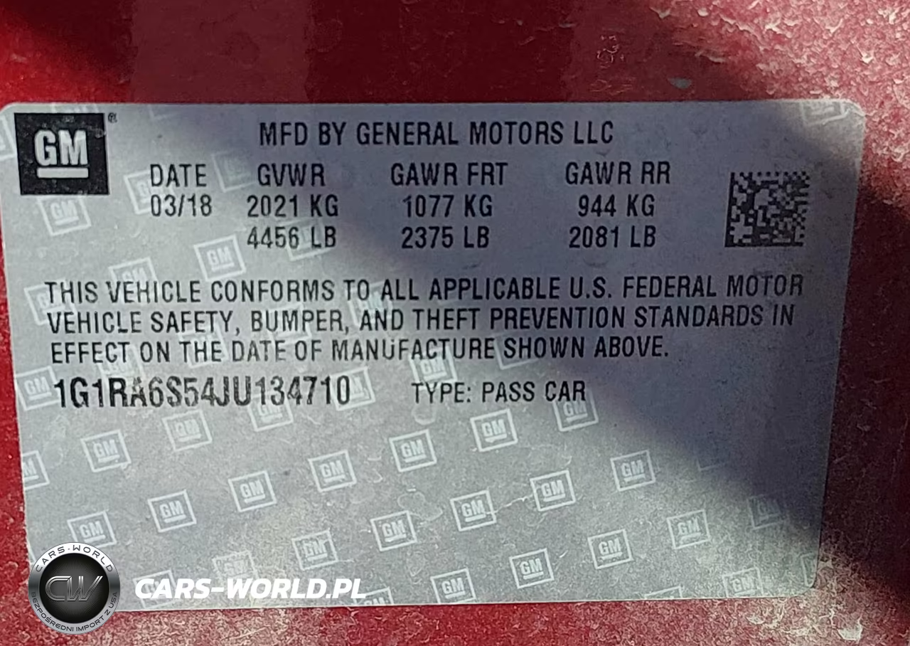 2018 Chevrolet Volt Lt VIN:1G1RA6S54JU134710 - 9