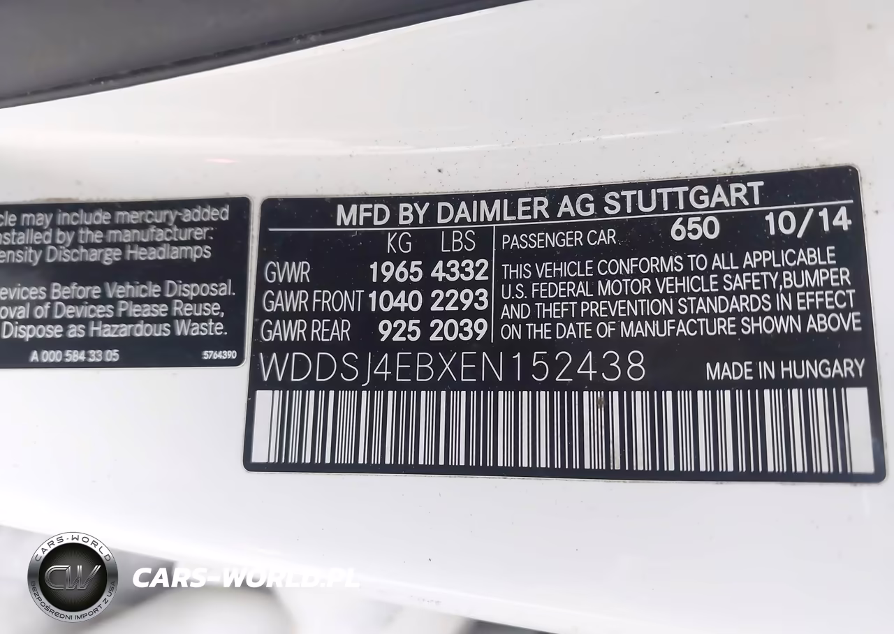 2014 Mercedes-Benz Cla 250 VIN:WDDSJ4EBXEN152438 - 9