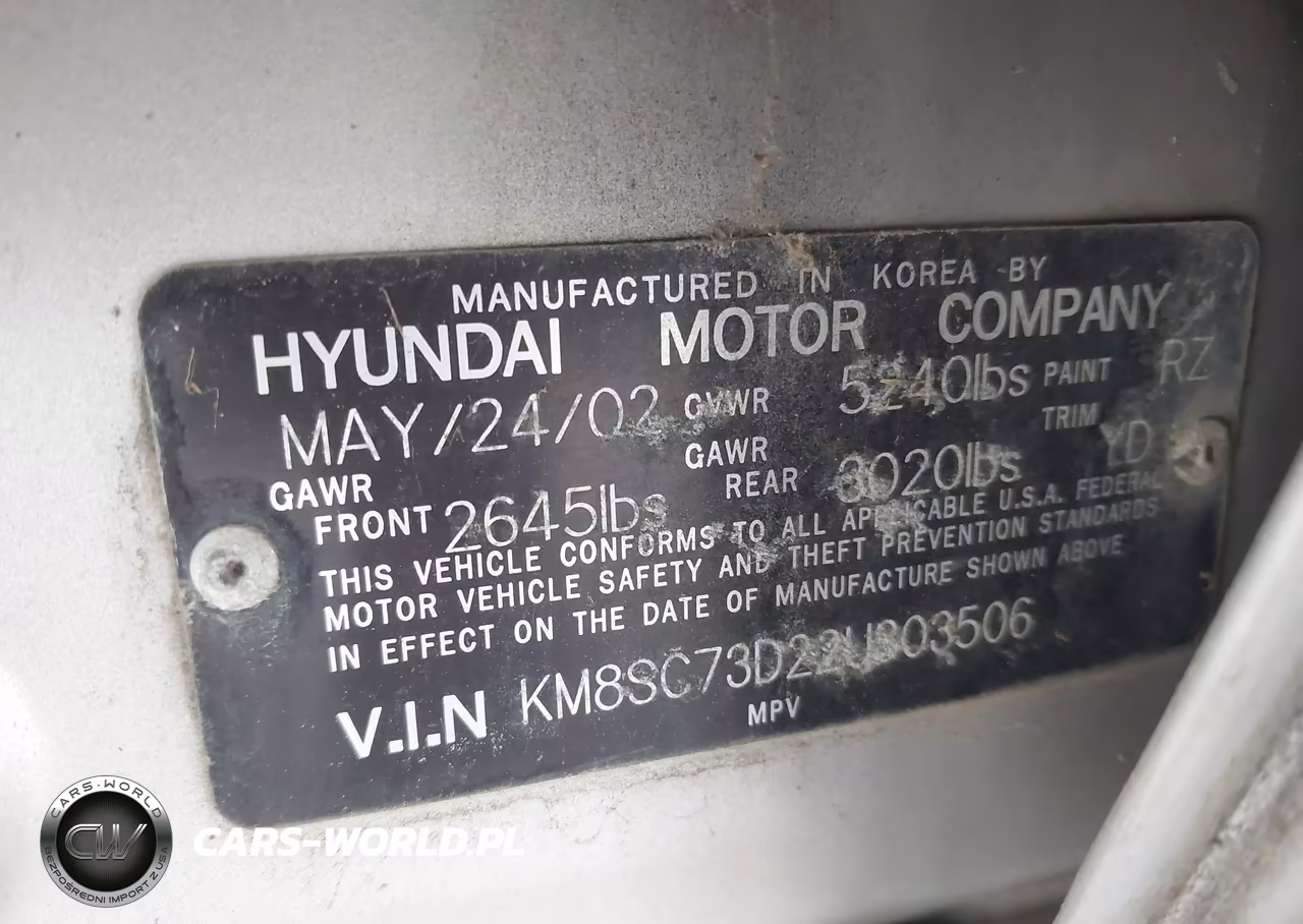 2002 Hyundai Santa Fe Gls-Lx VIN:KM8SC73D22U303506 - 9