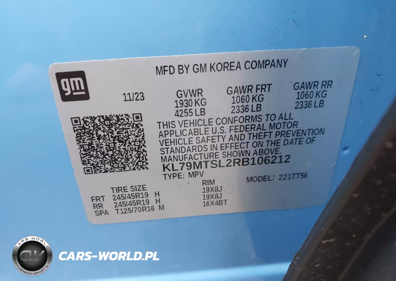 2024 Chevrolet Trailblazer Fwd Rs VIN:KL79MTSL2RB106212 - 9