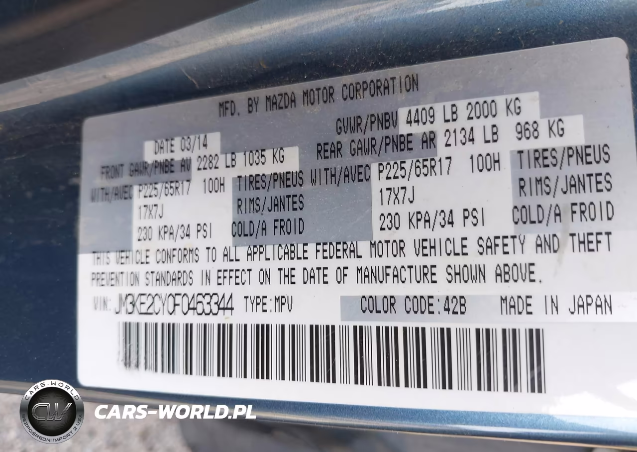 2015 Mazda Cx-5 Touring VIN:JM3KE2CY0F0463344 - 9