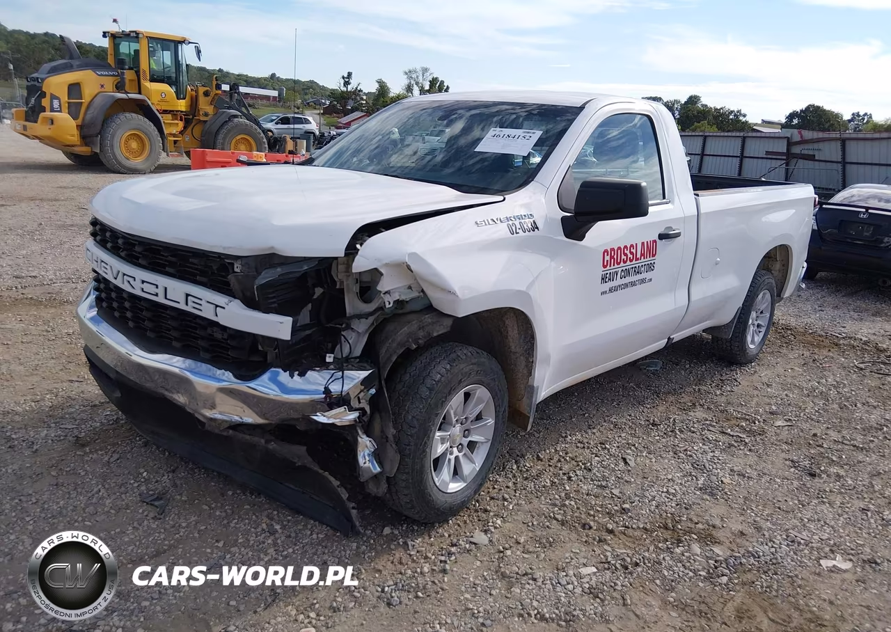 2021 Chevrolet Silverado 1500 2Wd Long Bed Wt VIN:3GCNWAEF4MG283334 - 2