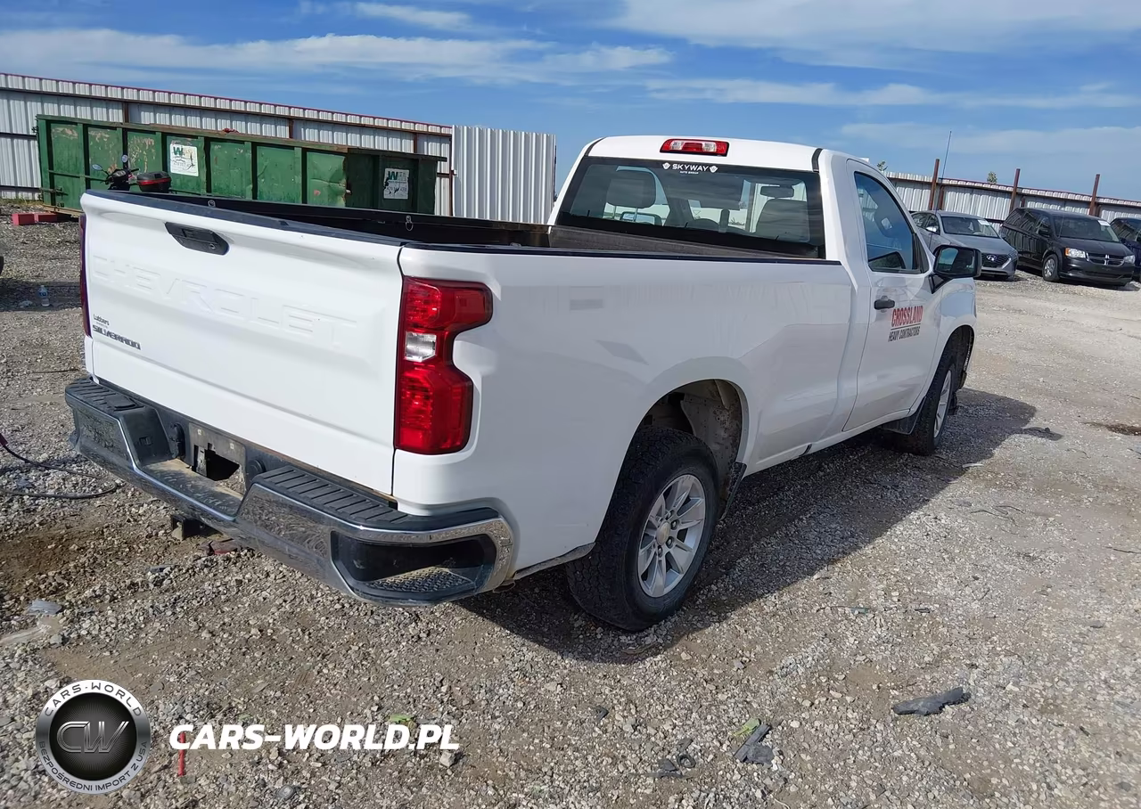 2021 Chevrolet Silverado 1500 2Wd Long Bed Wt VIN:3GCNWAEF4MG283334 - 4