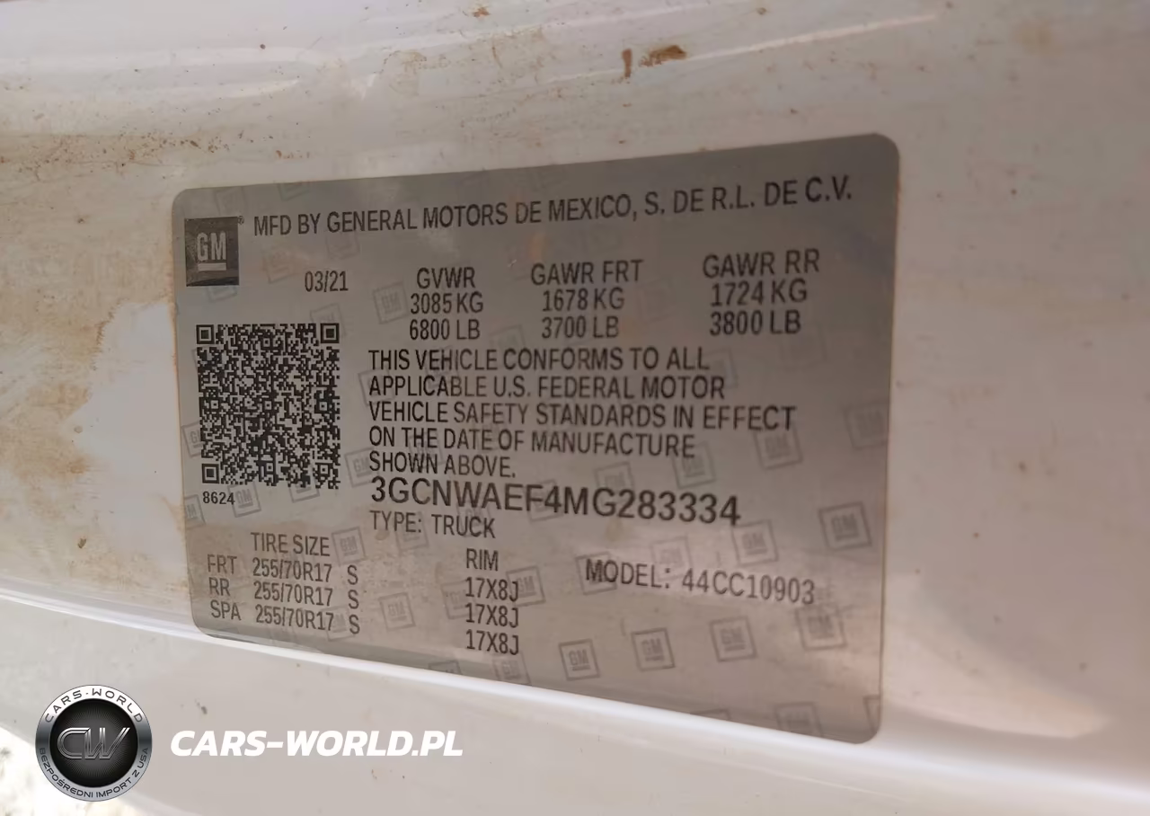 2021 Chevrolet Silverado 1500 2Wd Long Bed Wt VIN:3GCNWAEF4MG283334 - 9