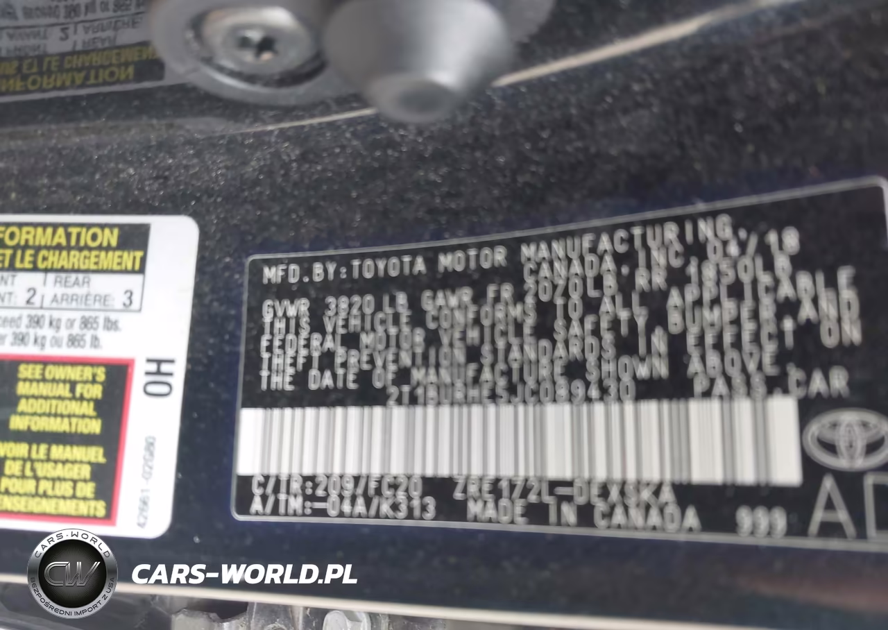 2018 Toyota Corolla Se VIN:2T1BURHE5JC089430 - 9