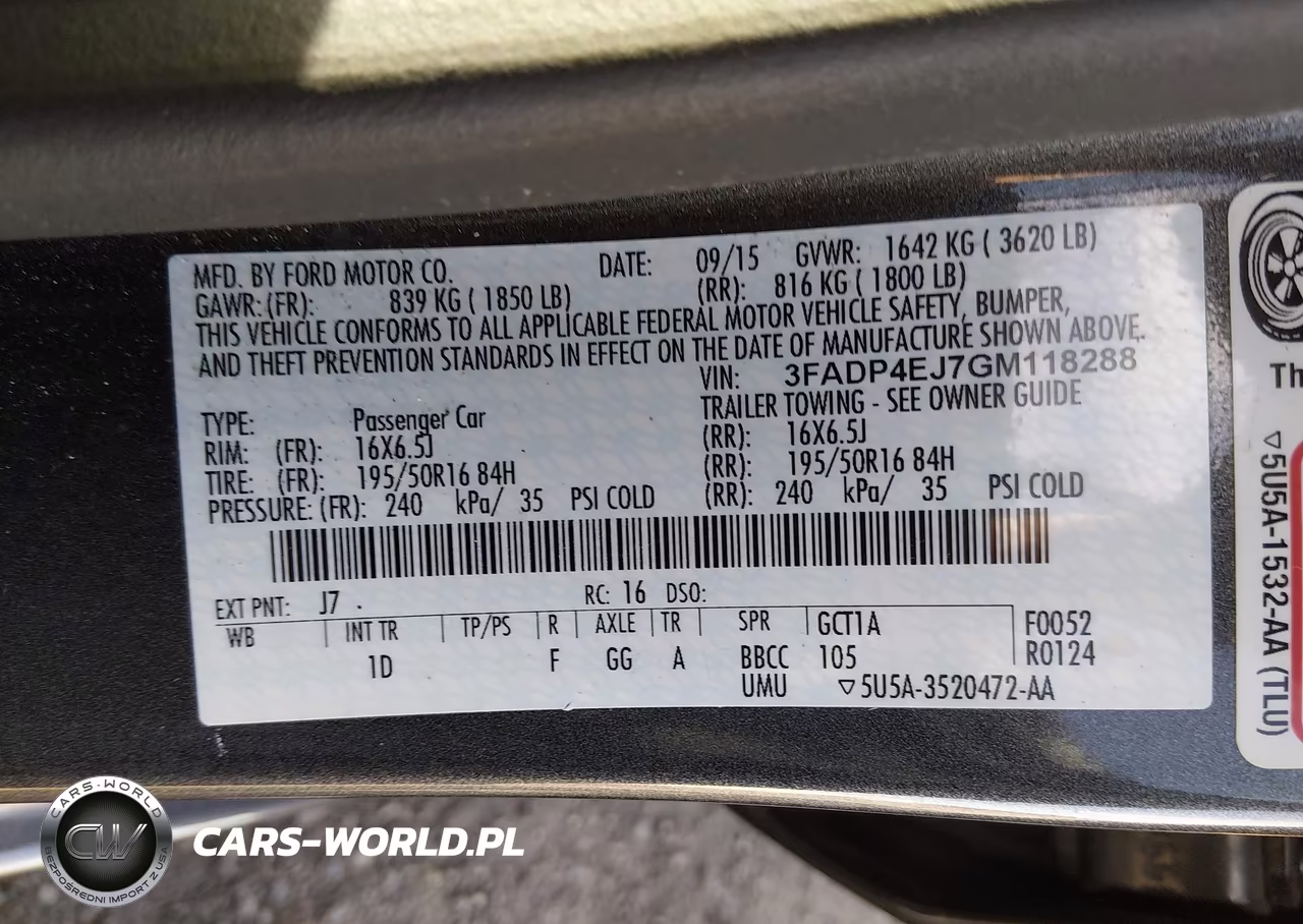 2016 Ford Fiesta Se VIN:3FADP4EJ7GM118288 - 9