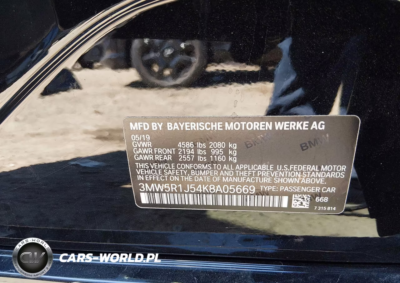 2019 BMW 330I VIN:3MW5R1J54K8A05669 - 9
