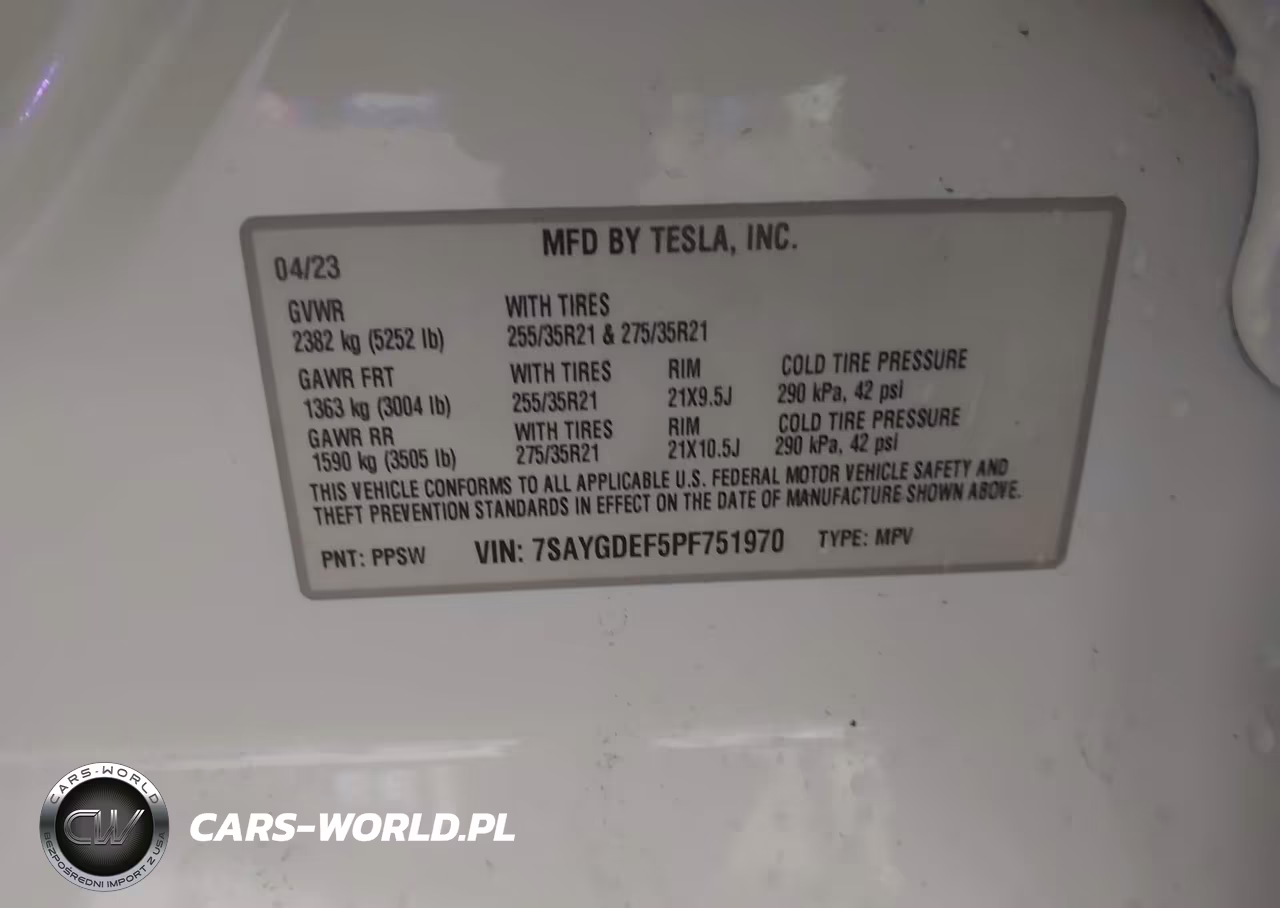 2023 Tesla Model Y Performance Dual Motor All-Wheel Drive VIN:7SAYGDEF5PF751970 - 9