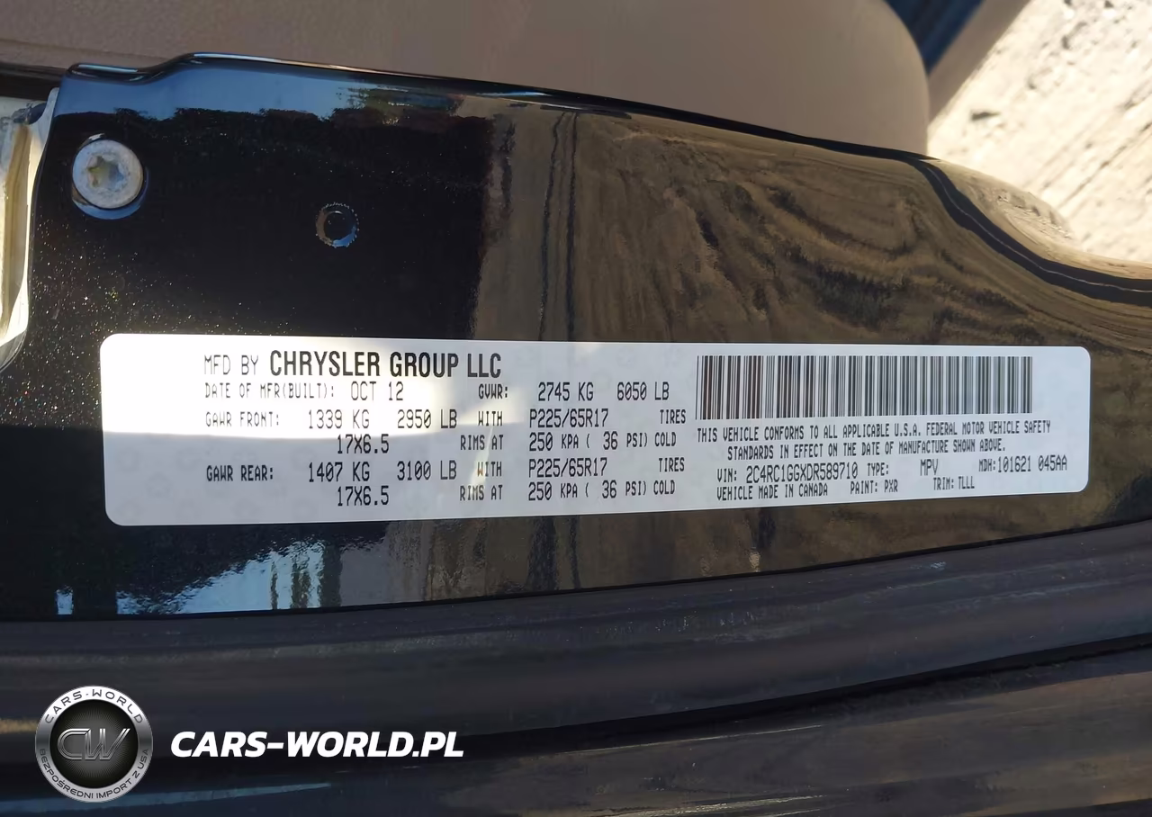 2013 Chrysler Town & Country Limited VIN:2C4RC1GGXDR589710 - 9